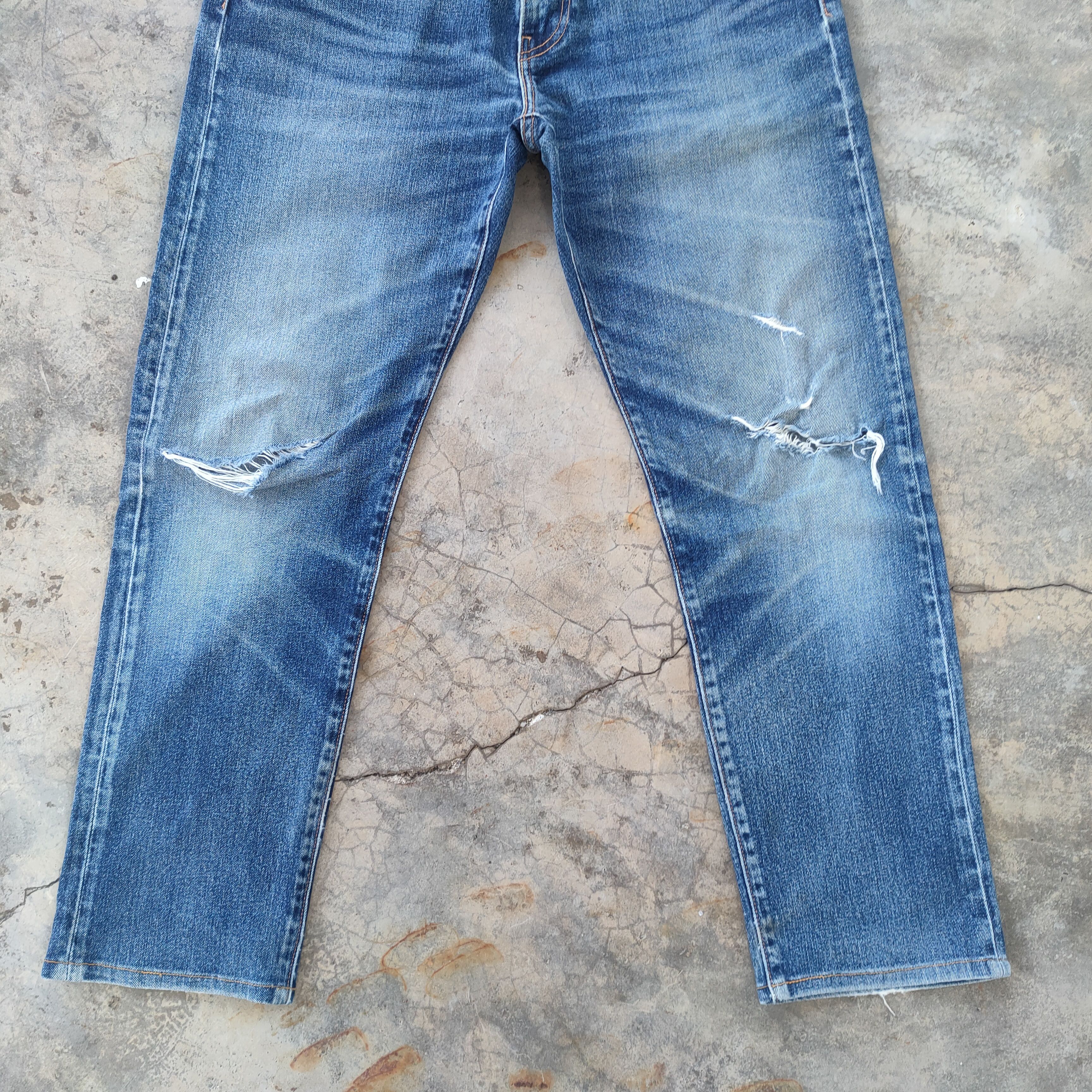 Jean × Levi's W32 VINTAGE LEVI'S 502 FADED DISTRESSED RIPPED JEANS PANTS Size US 32 / EU 48 - 4 Thumbnail