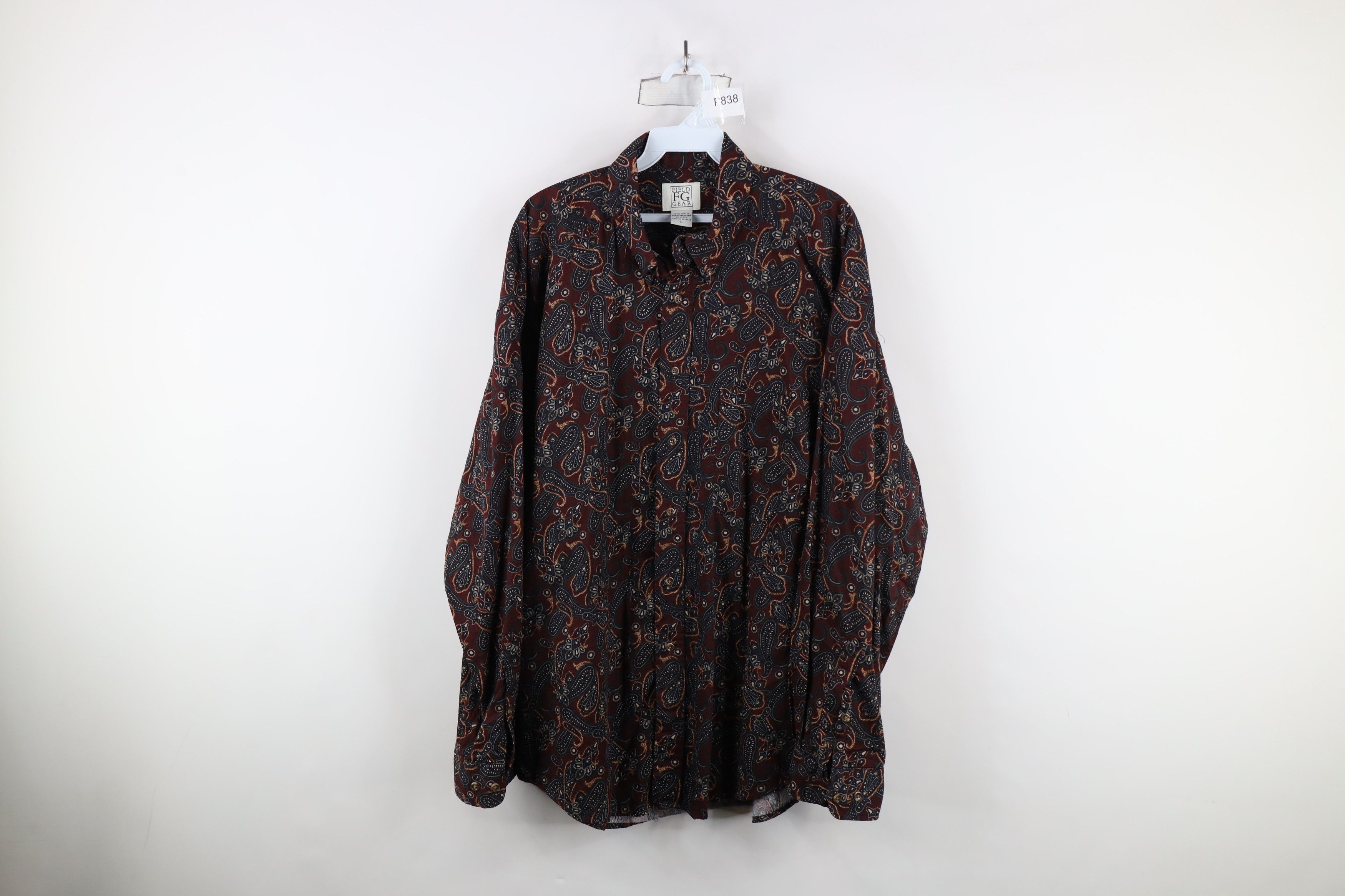 Vintage Vintage 90s Streetwear Collared Button Down Shirt Cotton Size US L / EU 52-54 / 3 - 1 Thumbnail