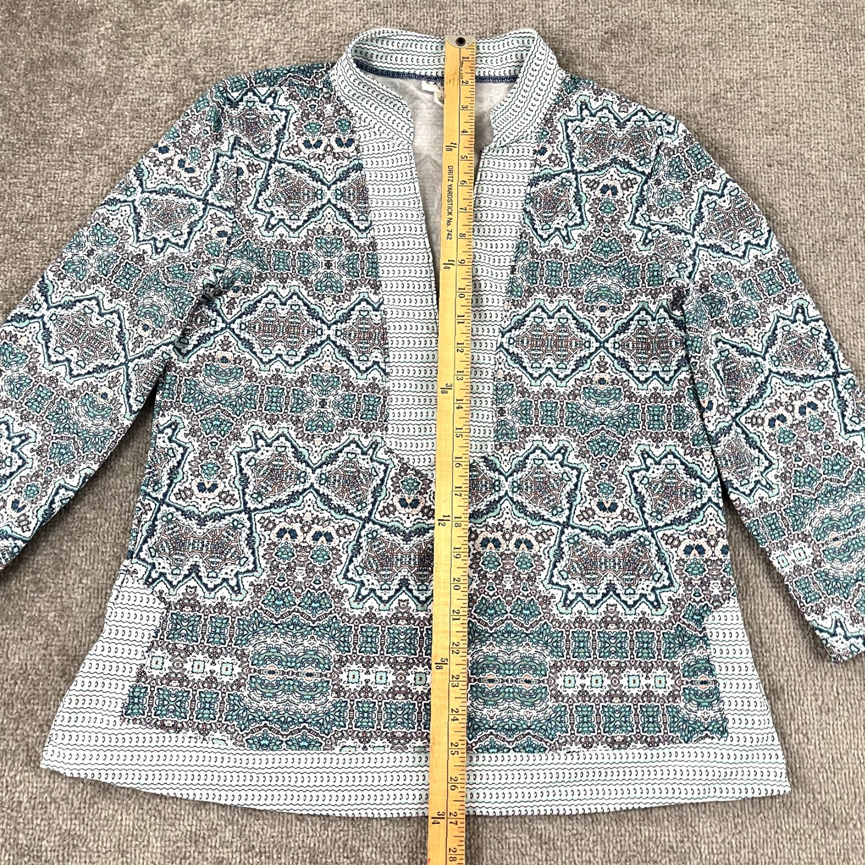 Vintage CABANA LIFE Top Womens Large Blue White Blouse 3/4 Sleeves Stretch Beach Preppy Size L / US 10 / IT 46 - 3 Thumbnail