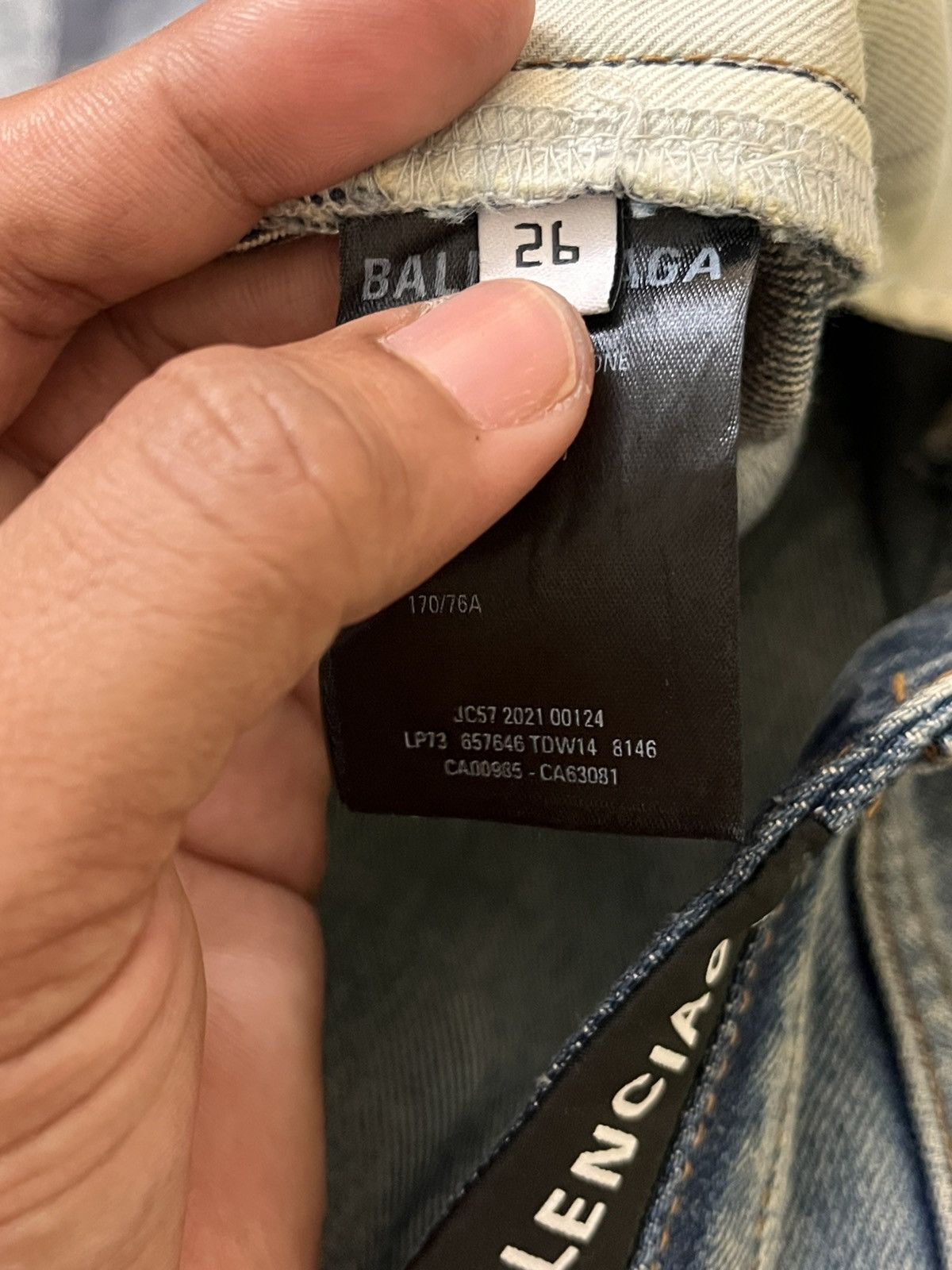 Balenciaga Balenciaga Unisex Jeans Size US 29 - 19 Thumbnail
