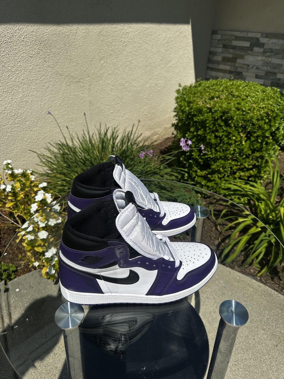 Jordan Brand Jordan 1 Retro High Court Purple White Size US 13 / EU 46 - 9 Thumbnail