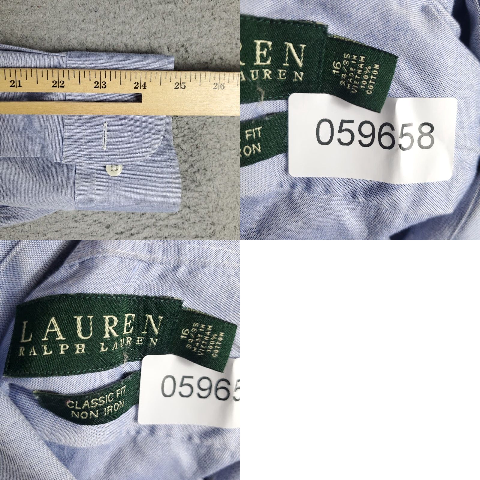 Ralph Lauren Ralph Lauren Blue Dress Shirt Men's Size 16 Long Sleeve Button-Up Regular Fit Size 42R - 8 Thumbnail