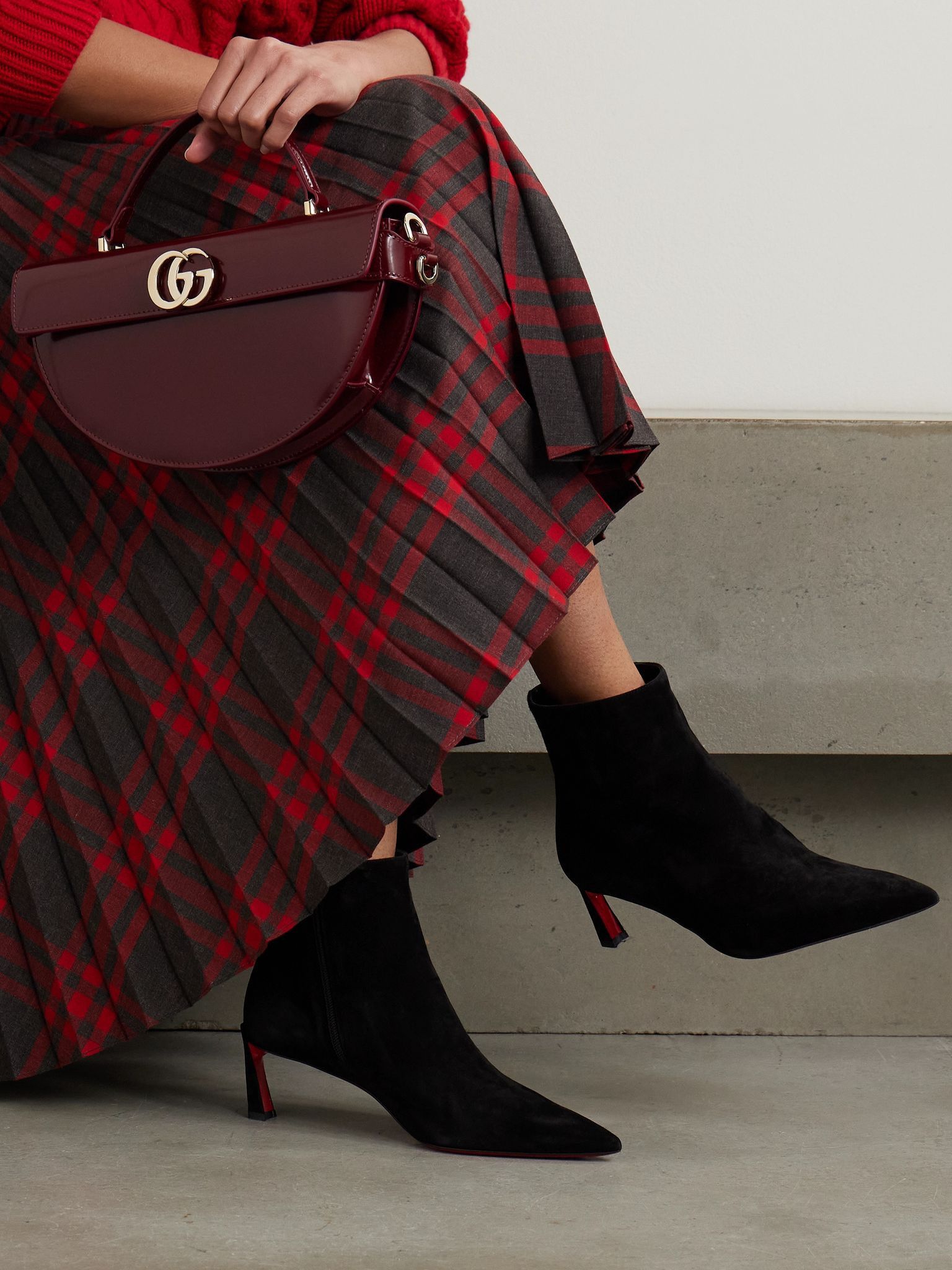 Christian Louboutin o1s1wg111025 Boots in Black Size US 7 / IT 37 - 2 Thumbnail