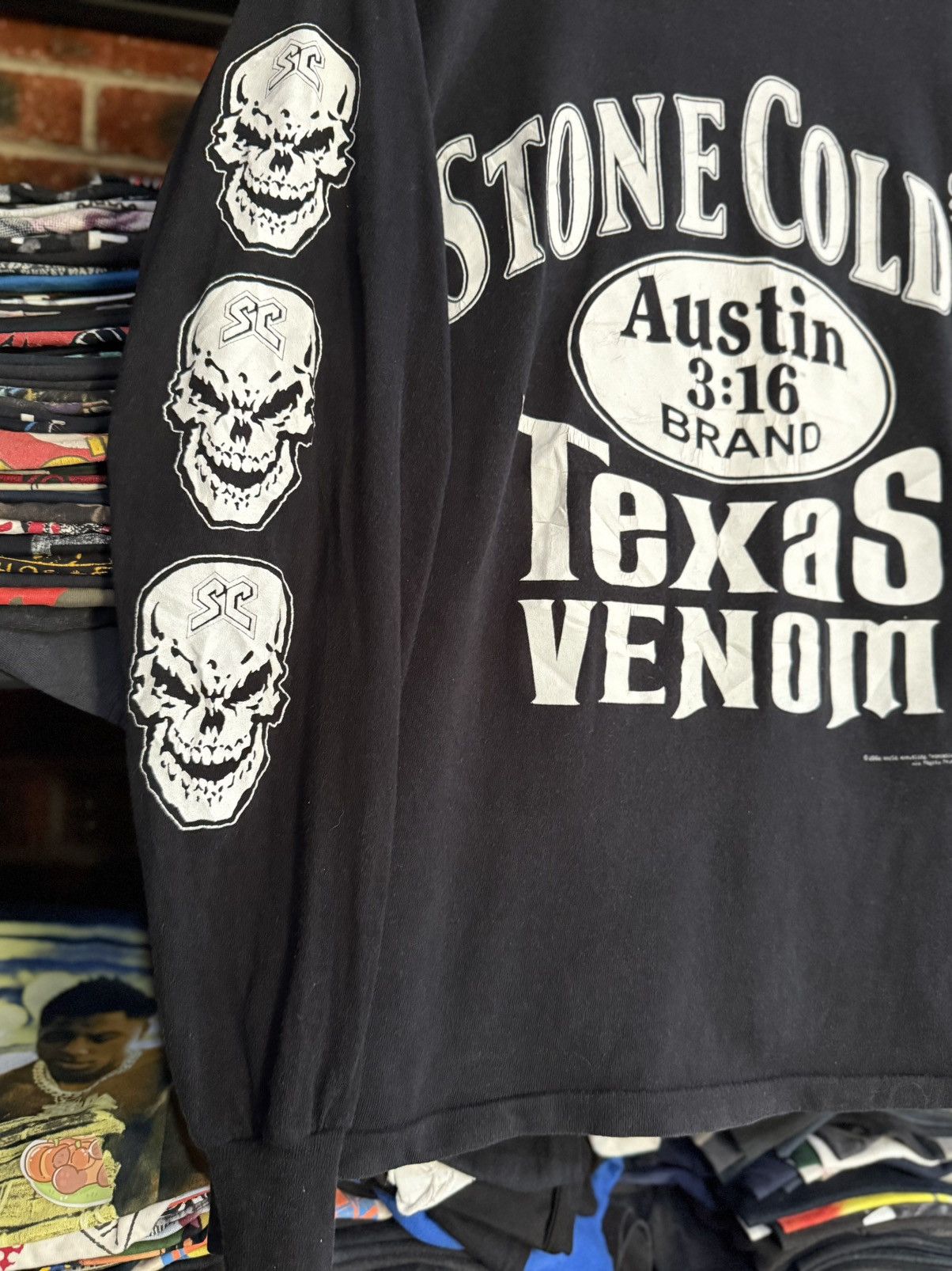 WWF Rare Vintage Stone Cold Texas Venom Austin Brand Faded Tee Size US L / EU 52-54 / 3 - 5 Thumbnail