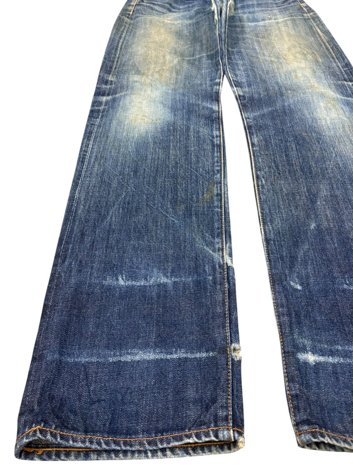 Levi's Levis 80s Levis 502 XX Big E Selvedge Distressed Baggy Jeans Size US 33 - 7 Thumbnail