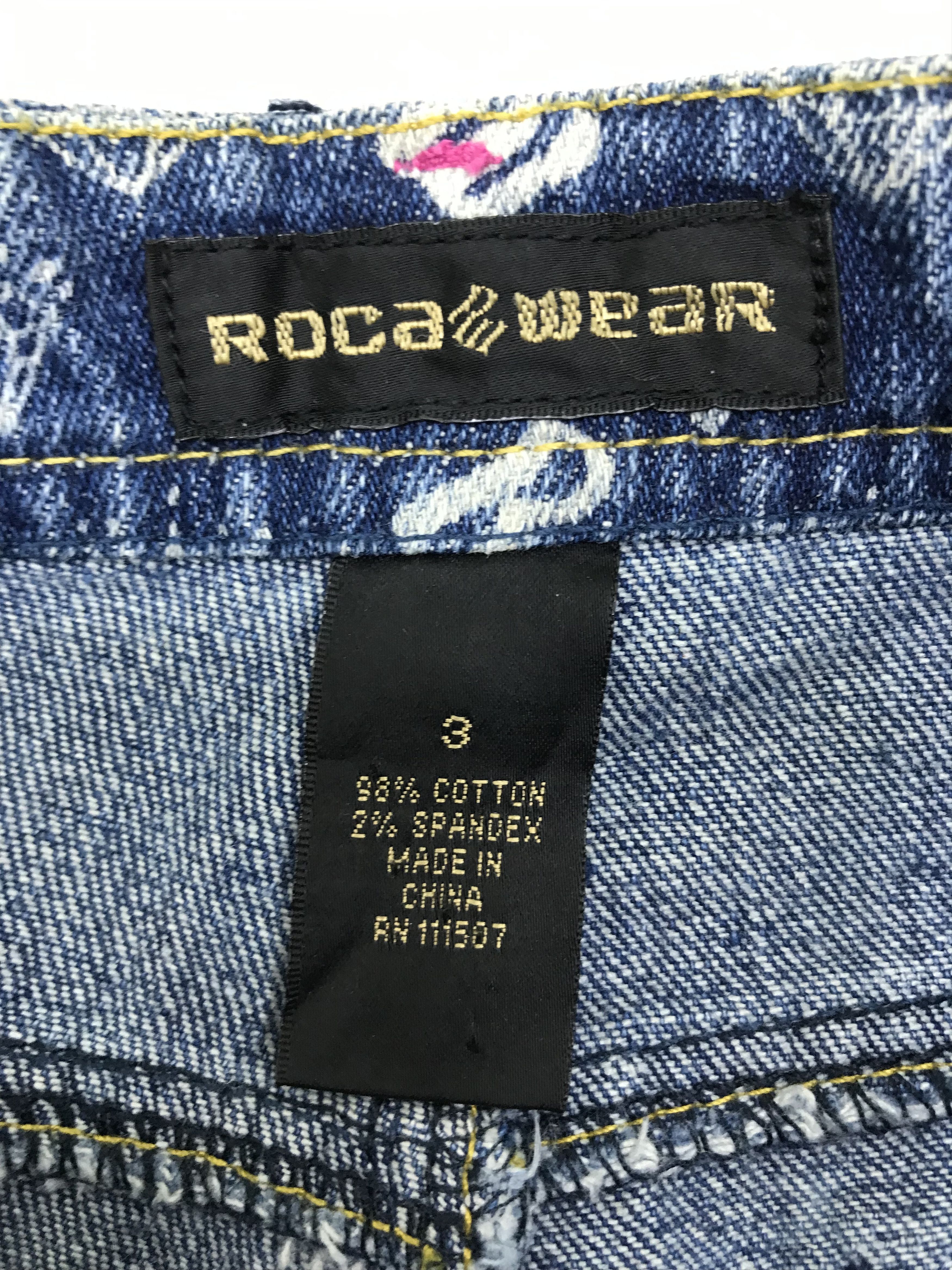 Rocawear Vintage Rocawear Monogram Bell Bottom Flare Jeans Size 29" - 12 Thumbnail