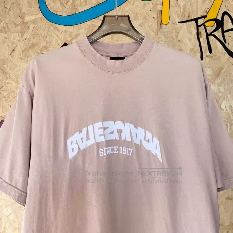 Balenciaga Balenciaga Logo Printed Round Neck Short Sleeve T-Shirt Size US S / EU 44-46 / 1 - 3 Thumbnail