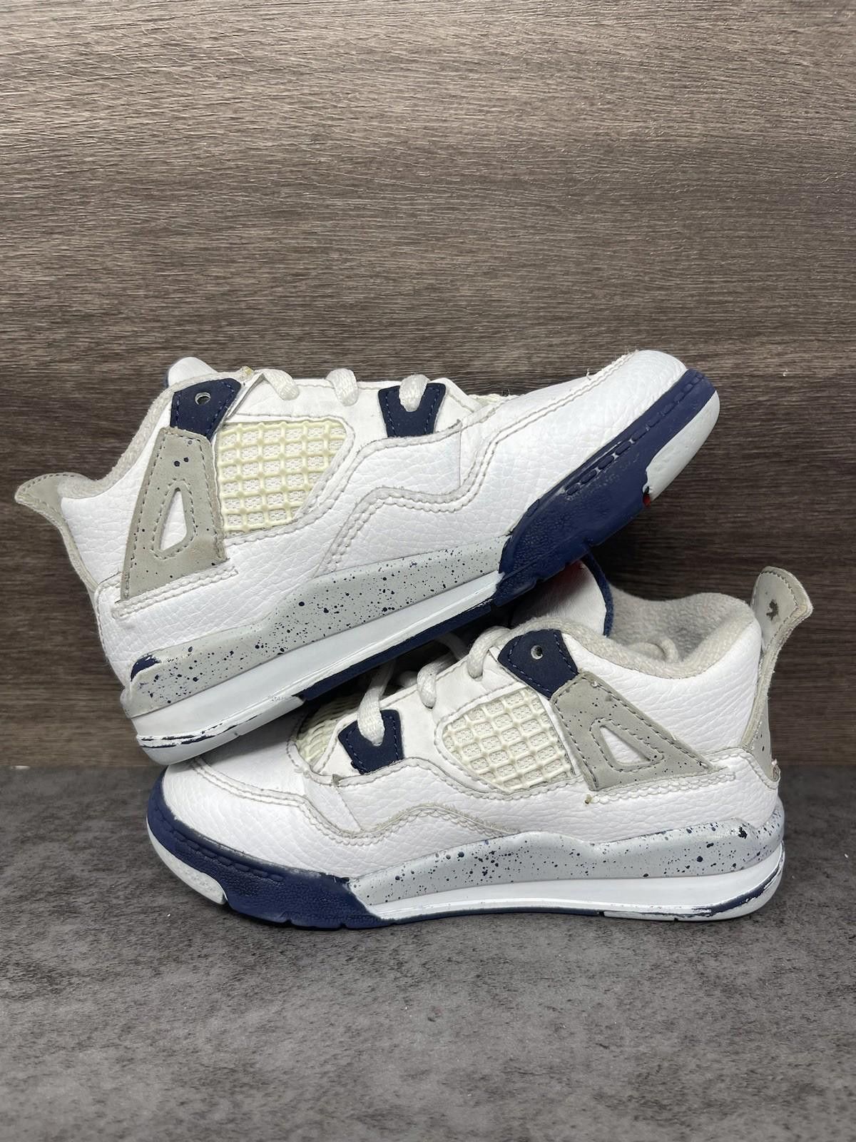 Jordan Brand Air Jordan 4 Midnight Navy Sneakers Kids Size 9C Size US 5 / EU 37 - 2 Thumbnail