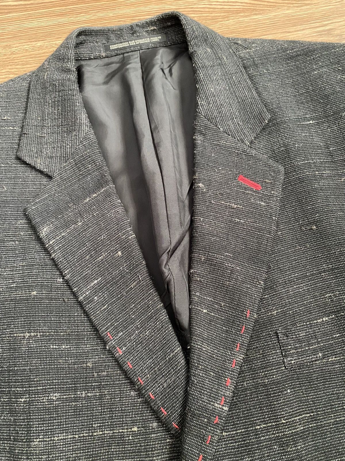 Yohji Yamamoto Yohji Yamamoto Pour Homme "DR.YY" Hand Stitch Jacket SS09 Size 40R - 5 Thumbnail