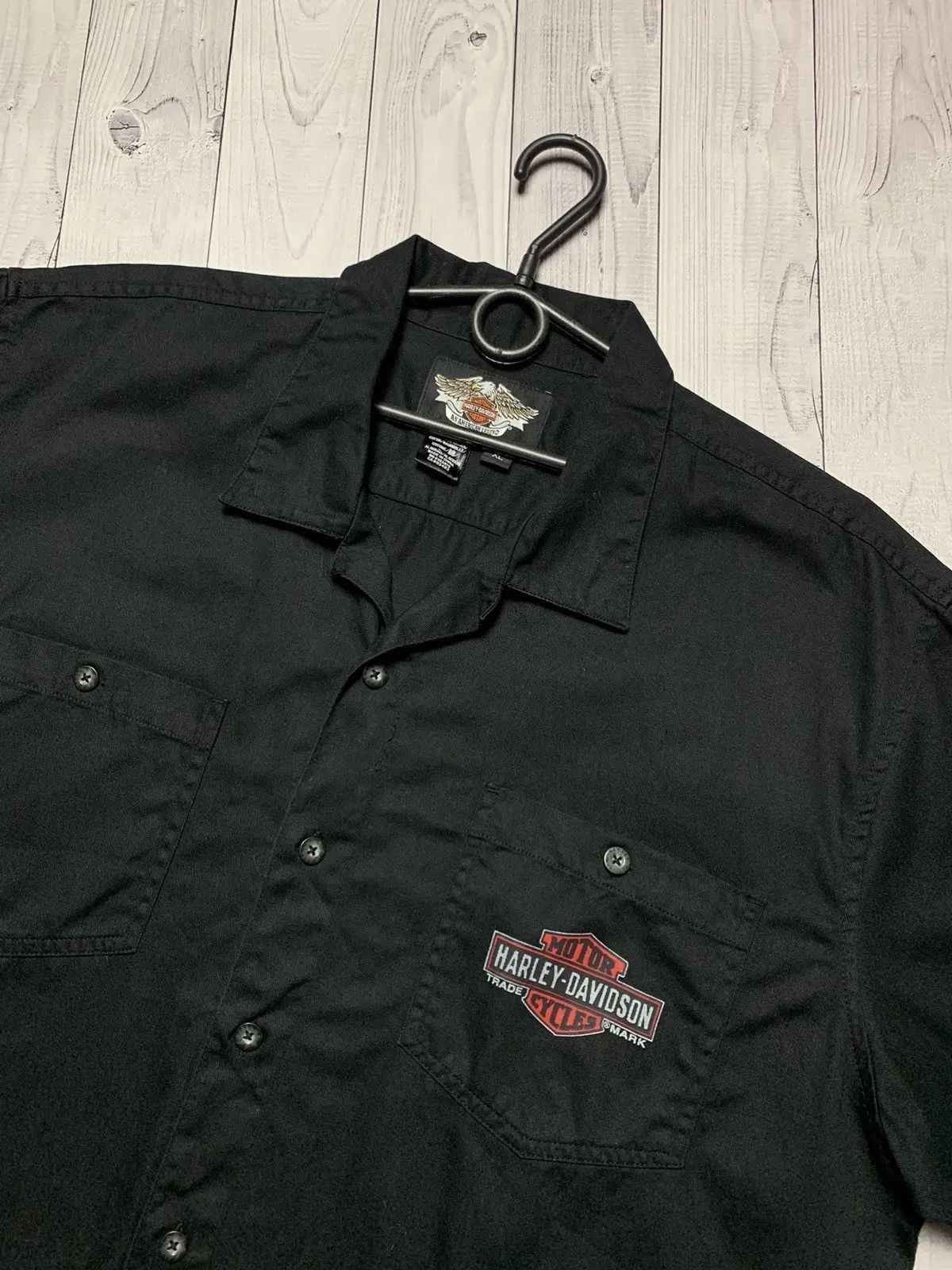 Harley Davidson Vintage Moto Harley Davidson shirt big central logo size XL Size US XL / EU 56 / 4 - 3 Thumbnail