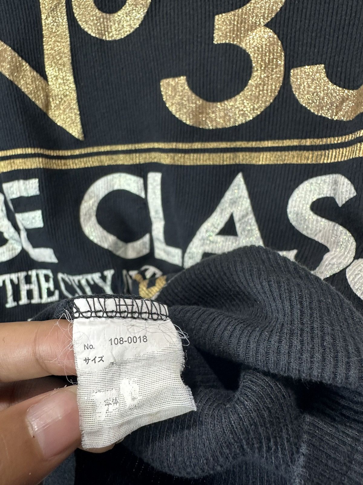 14th Addiction NR 33 THERMAL GOTHIC POEM LONG SLEEVE TEE IFSIX LGB STYLE Size S / US 4 / IT 40 - 8 Thumbnail