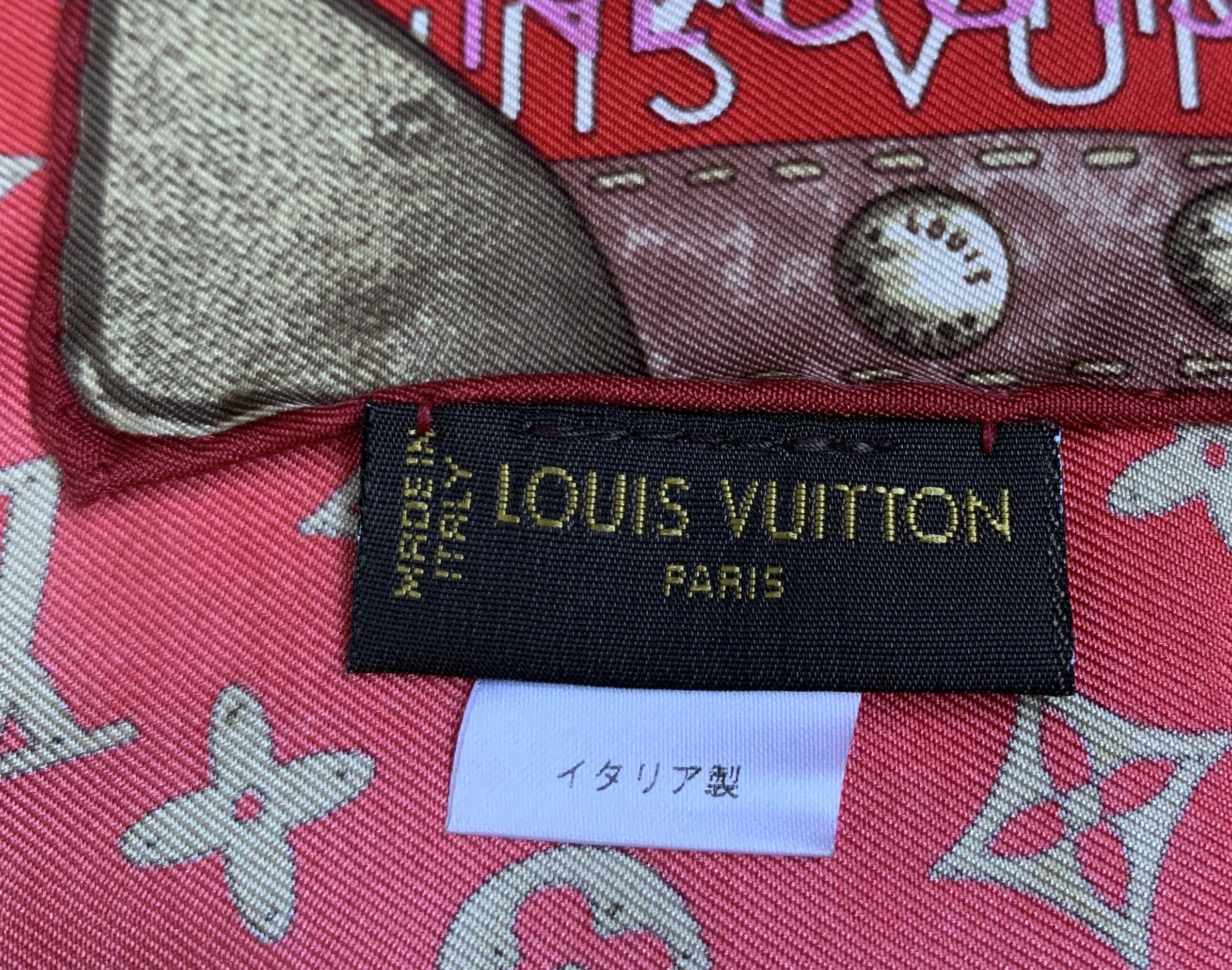 Louis Vuitton Louis Vuitton Silk Monogram World Map Scarf Size ONE SIZE - 6 Thumbnail