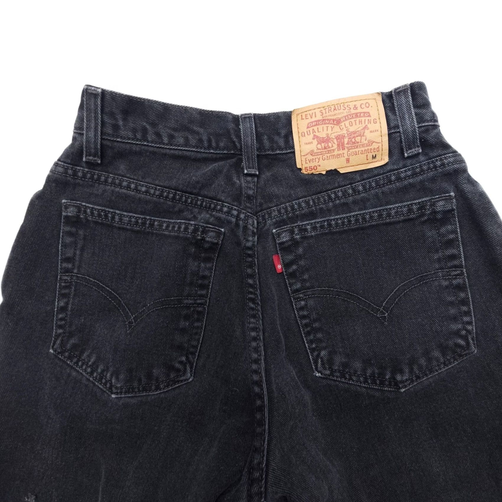 Levi's VINTAGE Levi's 550 Jeans Womens 26 x 29" Black High Rise 90s Y2K Relaxed Tapered Denim 5-Pocket Mens Womens Size 26" / US 2 / IT 38 - 3 Thumbnail