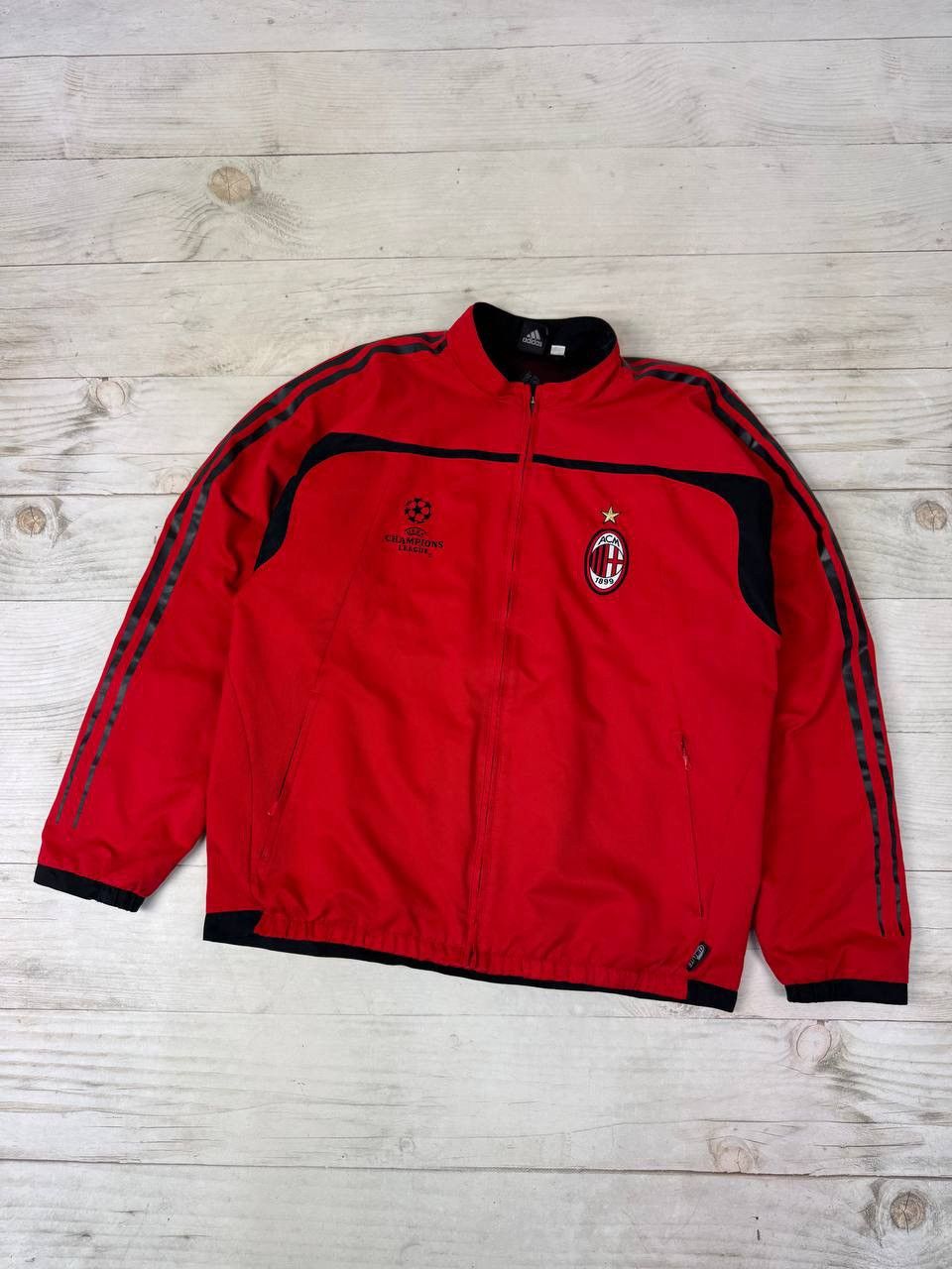 Adidas Vintage Adidas Milan 2004 2005 Training Track Jacket Soccer Size US L / EU 52-54 / 3 - 1 Thumbnail