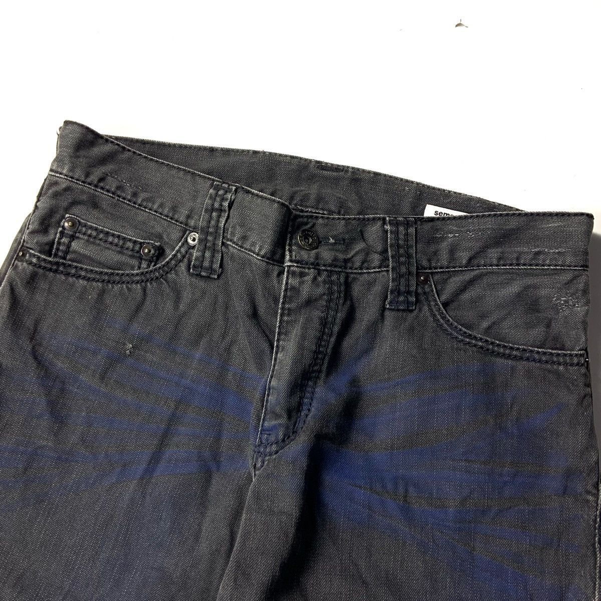 Japanese Brand Semantic Design Flare Denim Jeans Pants Size US 34 / EU 50 - 7 Thumbnail