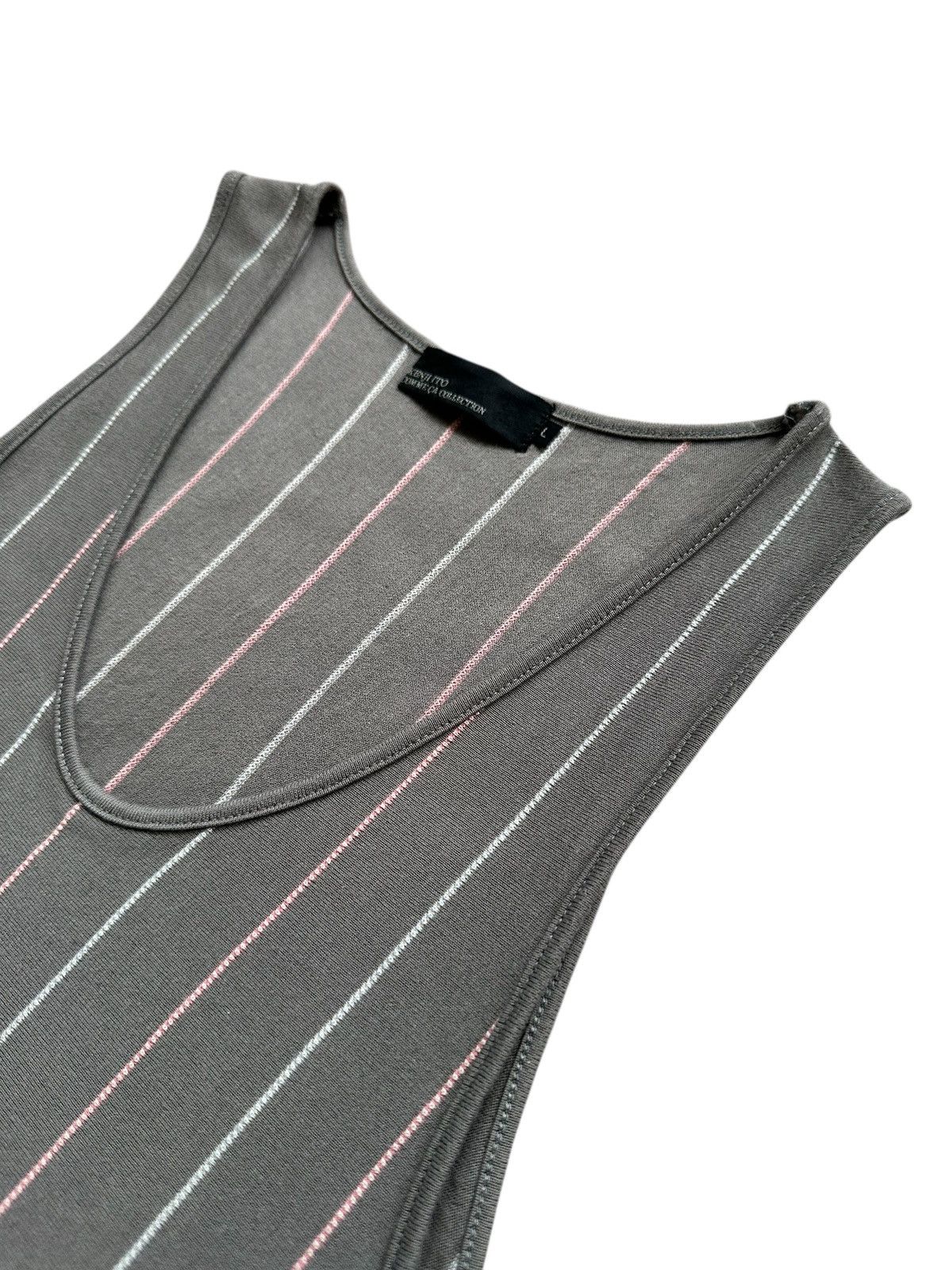 Japanese Brand 00’s Comme Ca Collection by Kenji Ito tank striped Size US M / EU 48-50 / 2 - 4 Thumbnail