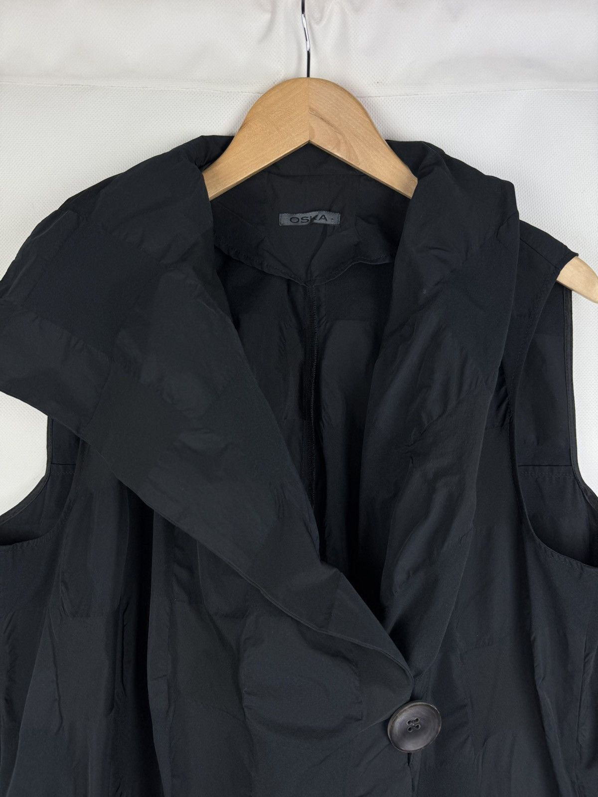 OSKA Oska Ladies Avant-garde Nylon Assymetrical Vest Jacket Gilet Size XL / US 12-14 / IT 48-50 - 8 Thumbnail