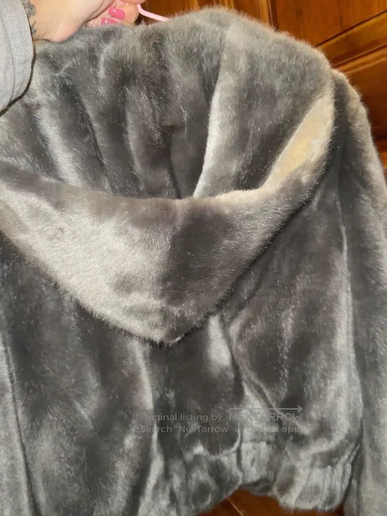 Helmut Lang Helmut Lang Gray faux fur coat Size S / US 4 / IT 40 - 4 Thumbnail