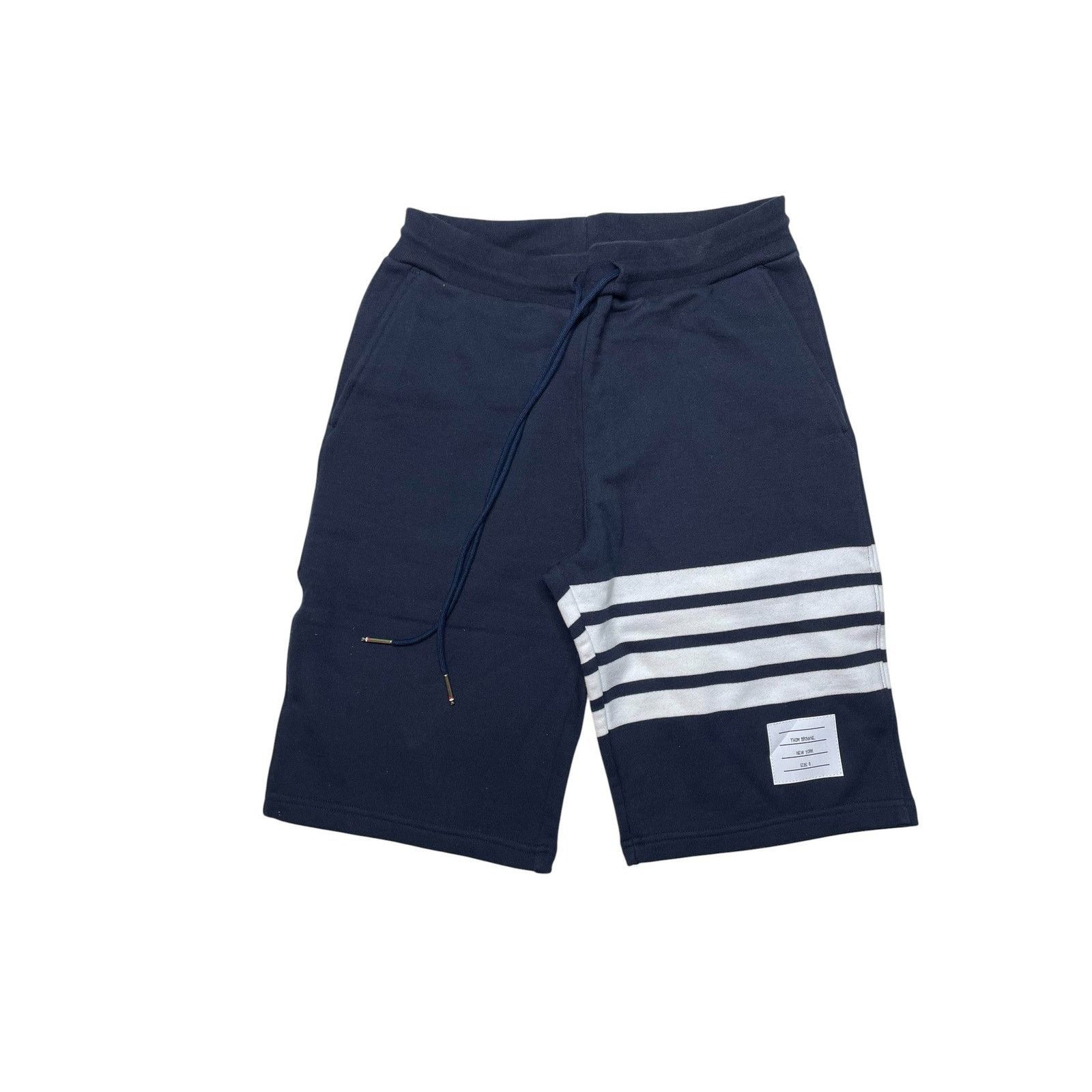 Thom Browne Thom Browne Navy & White Stripe Sweat Shorts Size US 28 / EU 44 - 3 Thumbnail