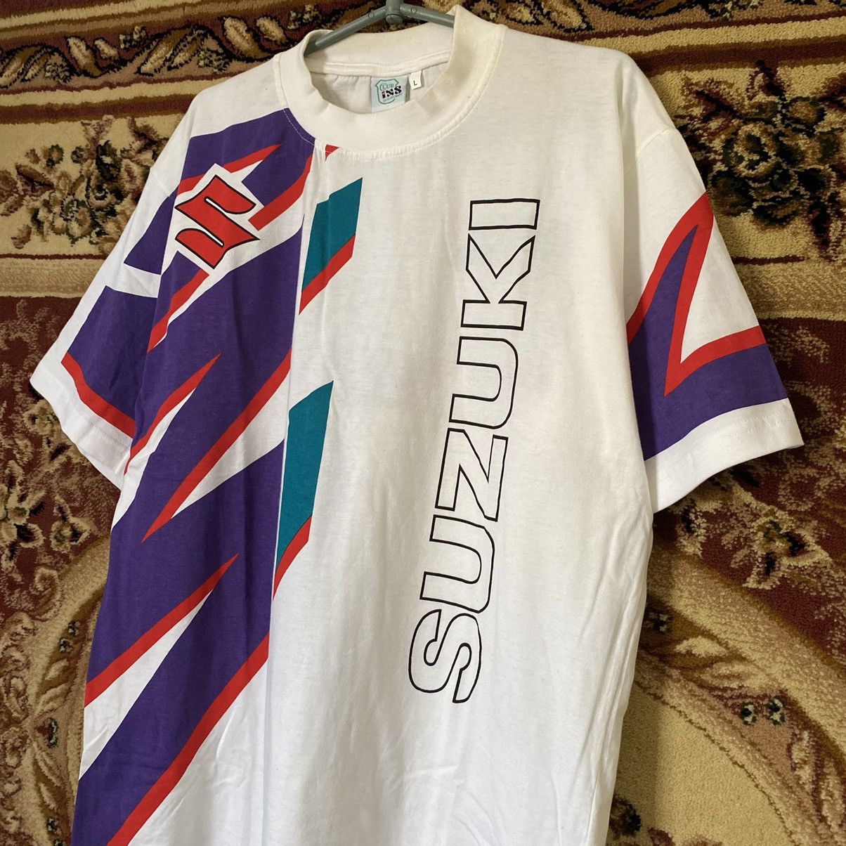 Vintage Vintage Suzuki Racing Tee Shirt Size US L / EU 52-54 / 3 - 2 Thumbnail