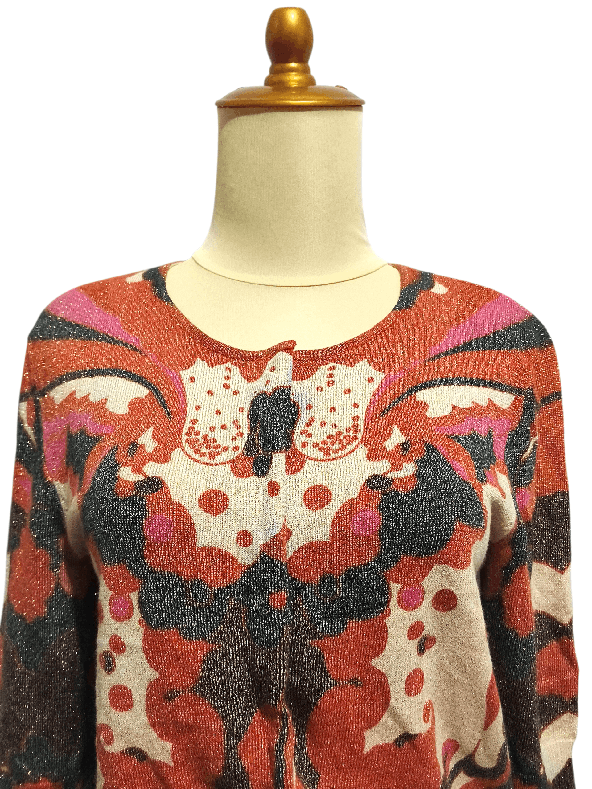 Diane von Furstenberg Diane Von Furstenberg Glitters Knitted Sweater Size XS / US 0-2 / IT 36-38 - 3 Thumbnail