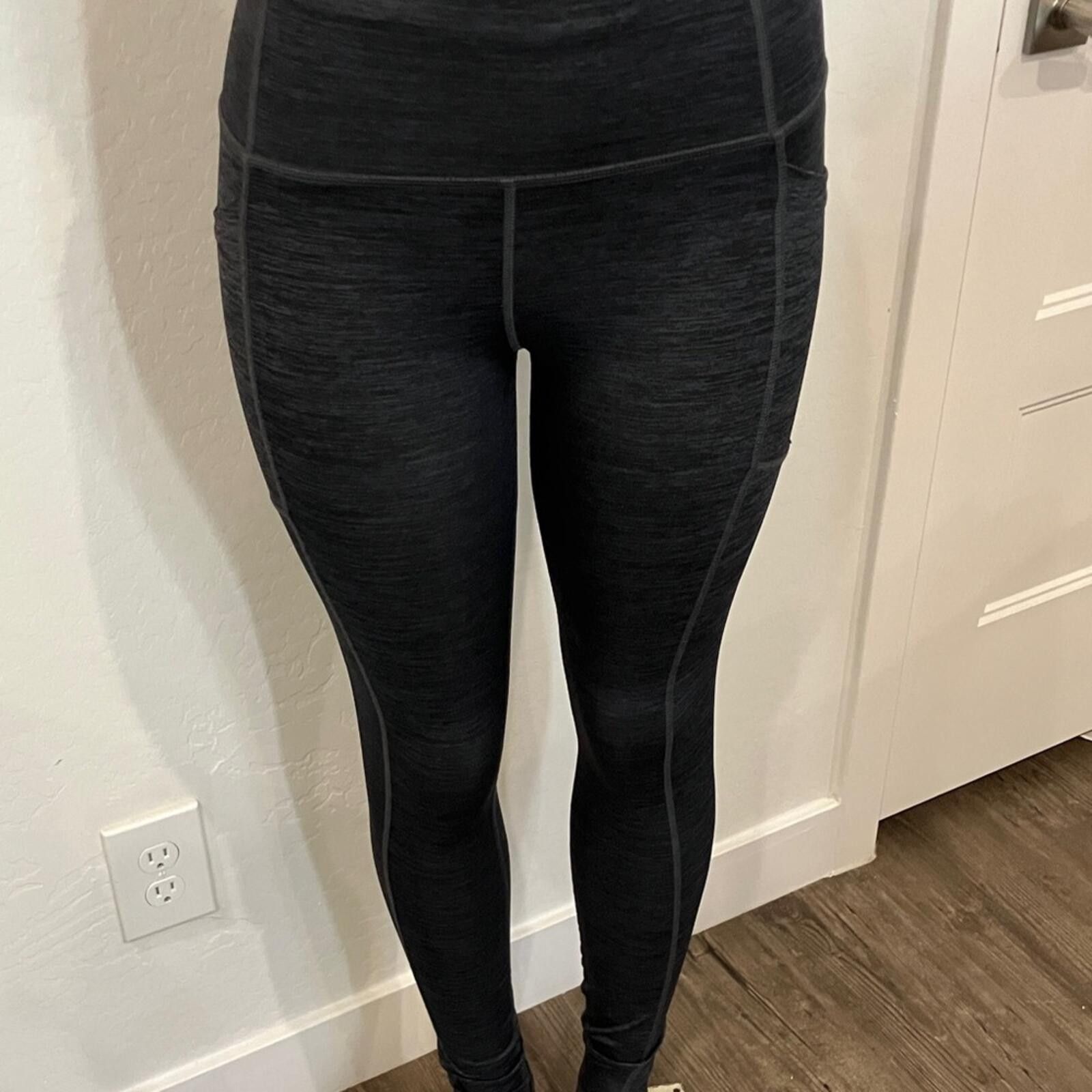 Avia NWOT Avia Black Heathered Athletic Leggings XS Size 26" / US 2 / IT 38 - 1 Thumbnail