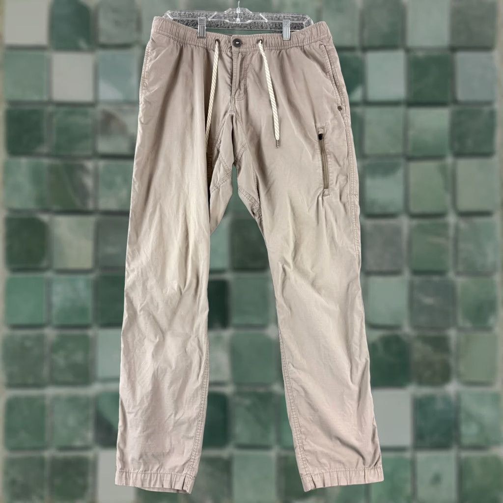 Vuori Vuori Ripstop Pants Mens Large Beige Straight Leg Hiking Outdoor Lightweight Size US 33 - 1 Thumbnail