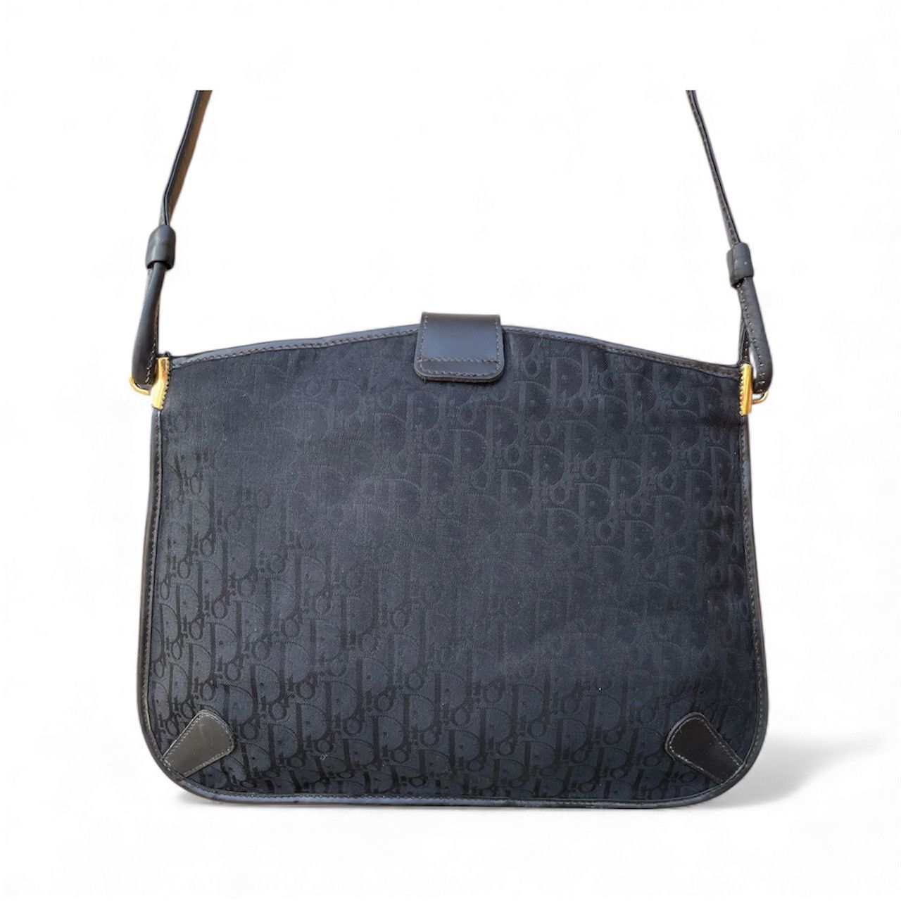 Christian Dior Monsieur Authentic 90s ChristianDior Black Oblique Trotter Canvas Bag Size ONE SIZE - 2 Thumbnail