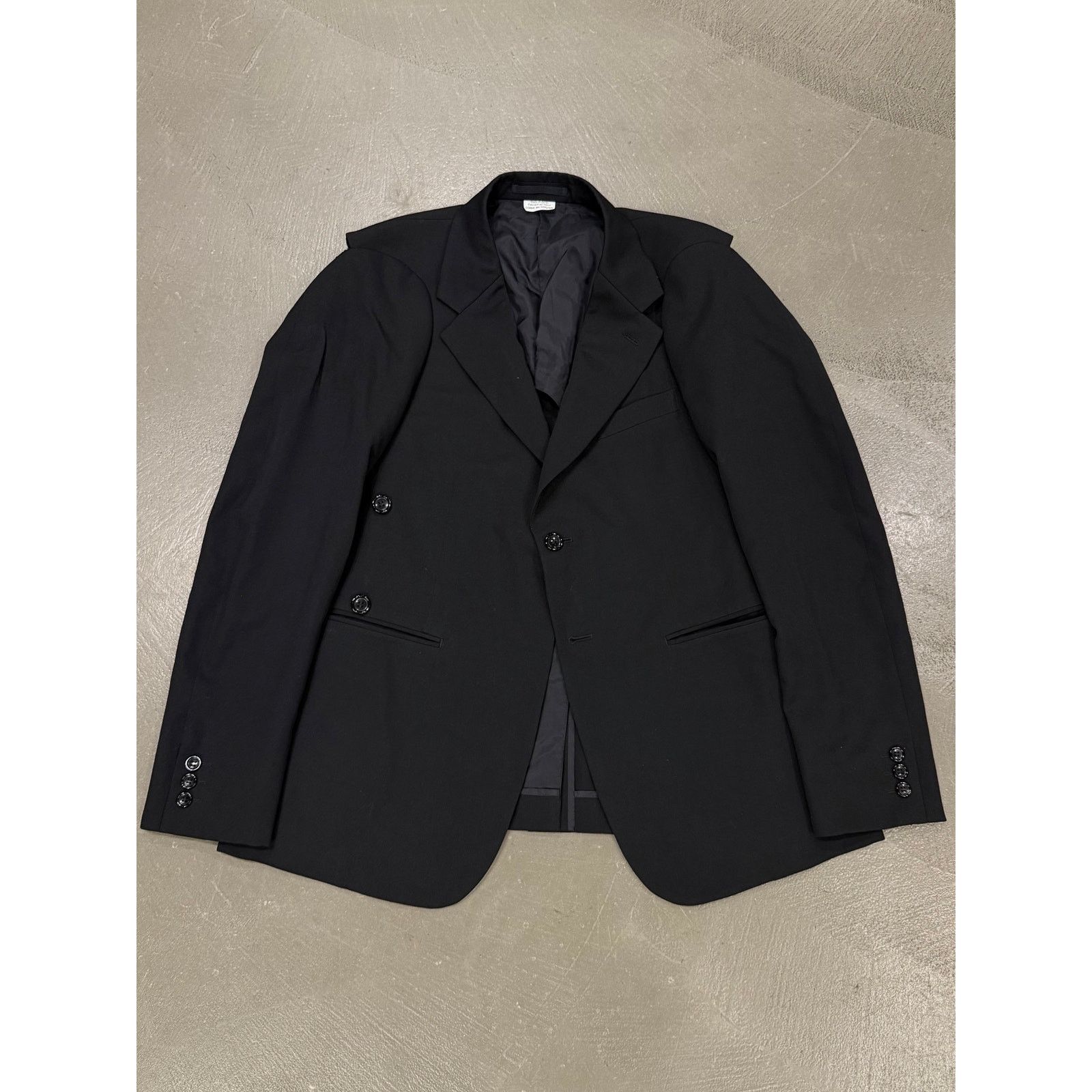 Comme des Garcons 2020s Comme des Garçons cut-out open shoulders blazer jacket Size US S / EU 44-46 / 1 - 1 Thumbnail