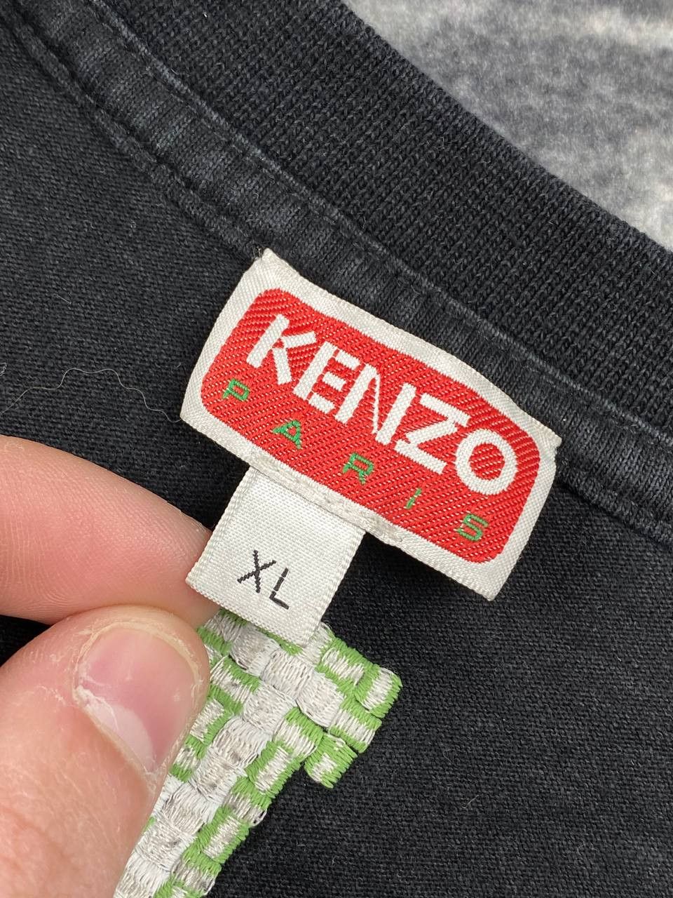 Kenzo Kenzo Pixel Tige T Shirt Big Logo Men Size XL Black Size US XL / EU 56 / 4 - 4 Thumbnail