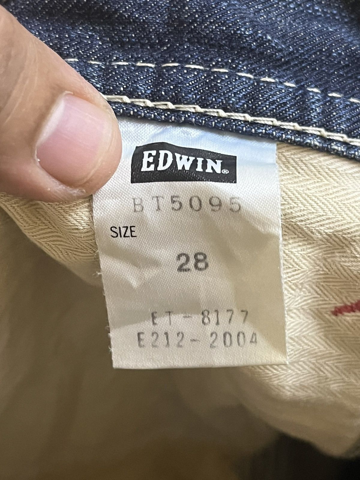 Edwin Vintage Edwin 503 Blue Trip Mudwash Short Denim Size US 30 / EU 46 - 10 Thumbnail