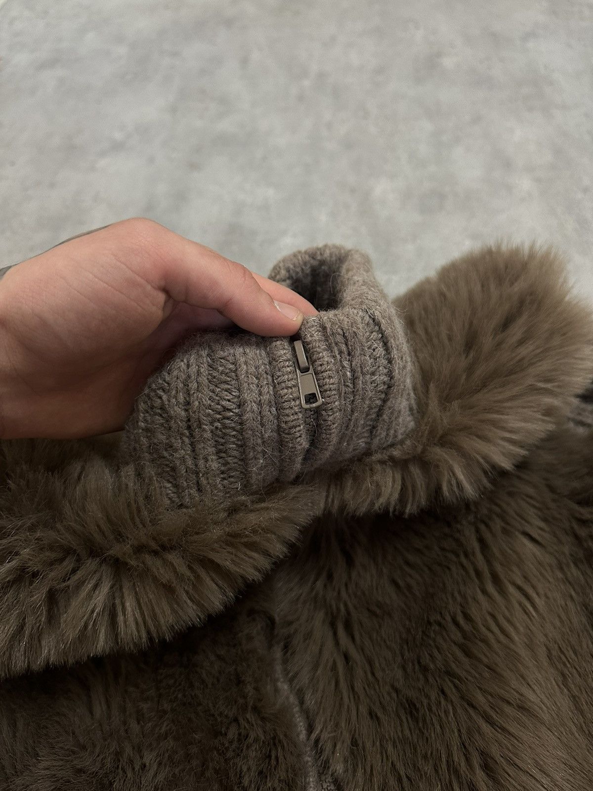 If Six Was Nine × Le Grande Bleu (L.G.B.) Japanese Vintage Lgb Style Fur Zip Sweater Y2K Size L / US 10 / IT 46 - 9 Thumbnail