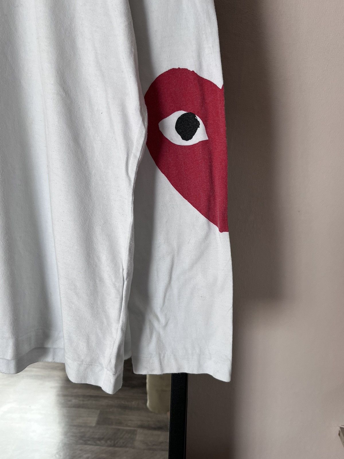 Comme des Garcons PLAY Commes des Garcons Play Big Logo Longsleeve Size US XL / EU 56 / 4 - 4 Thumbnail