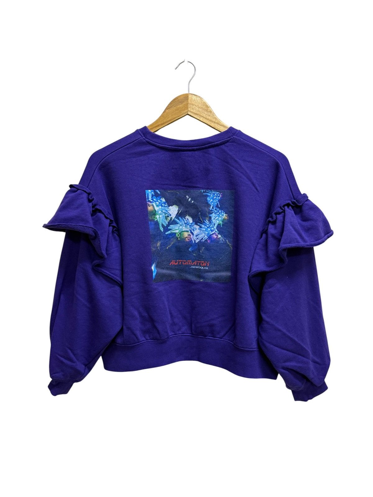 Japanese Brand Niko and x Jamiroquai frill pullover crop sweatshirt Size L / US 10 / IT 46 - 1 Thumbnail