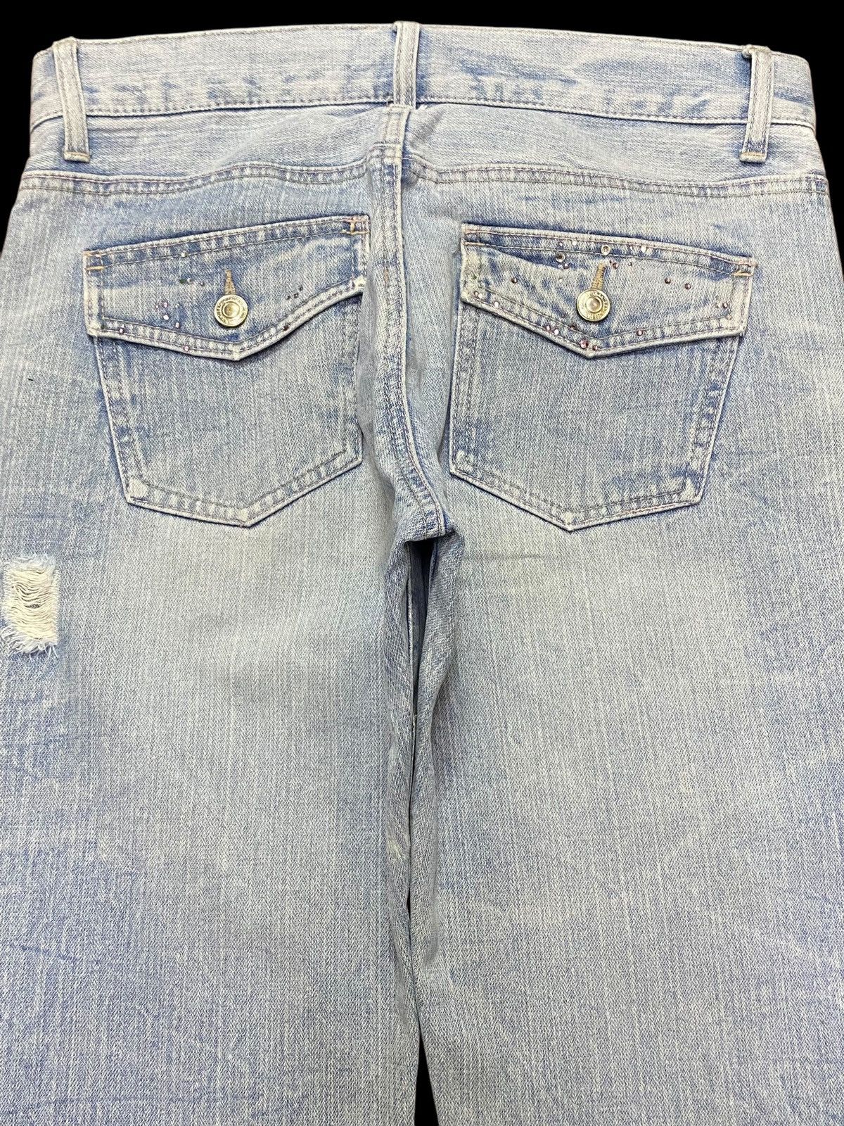 Japanese Brand Vintage Japanese Brands Faded Thunder Bootcut Jeans Size US 31 - 4 Thumbnail