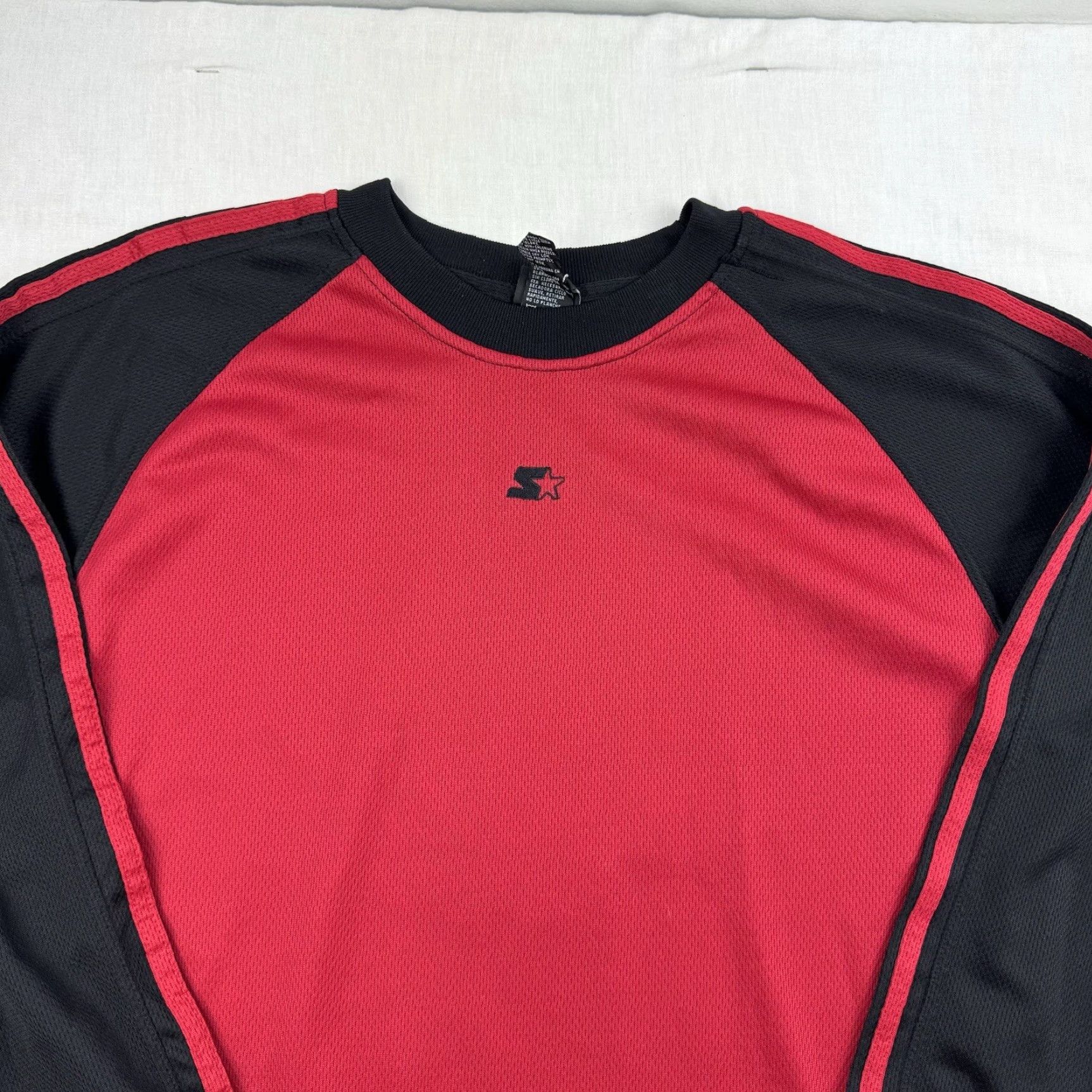 Starter VINTAGE Starter Athletic Long Sleeve Shirt Adult Medium Red Center Logo Sports Shirt Size US M / EU 48-50 / 2 - 2 Thumbnail
