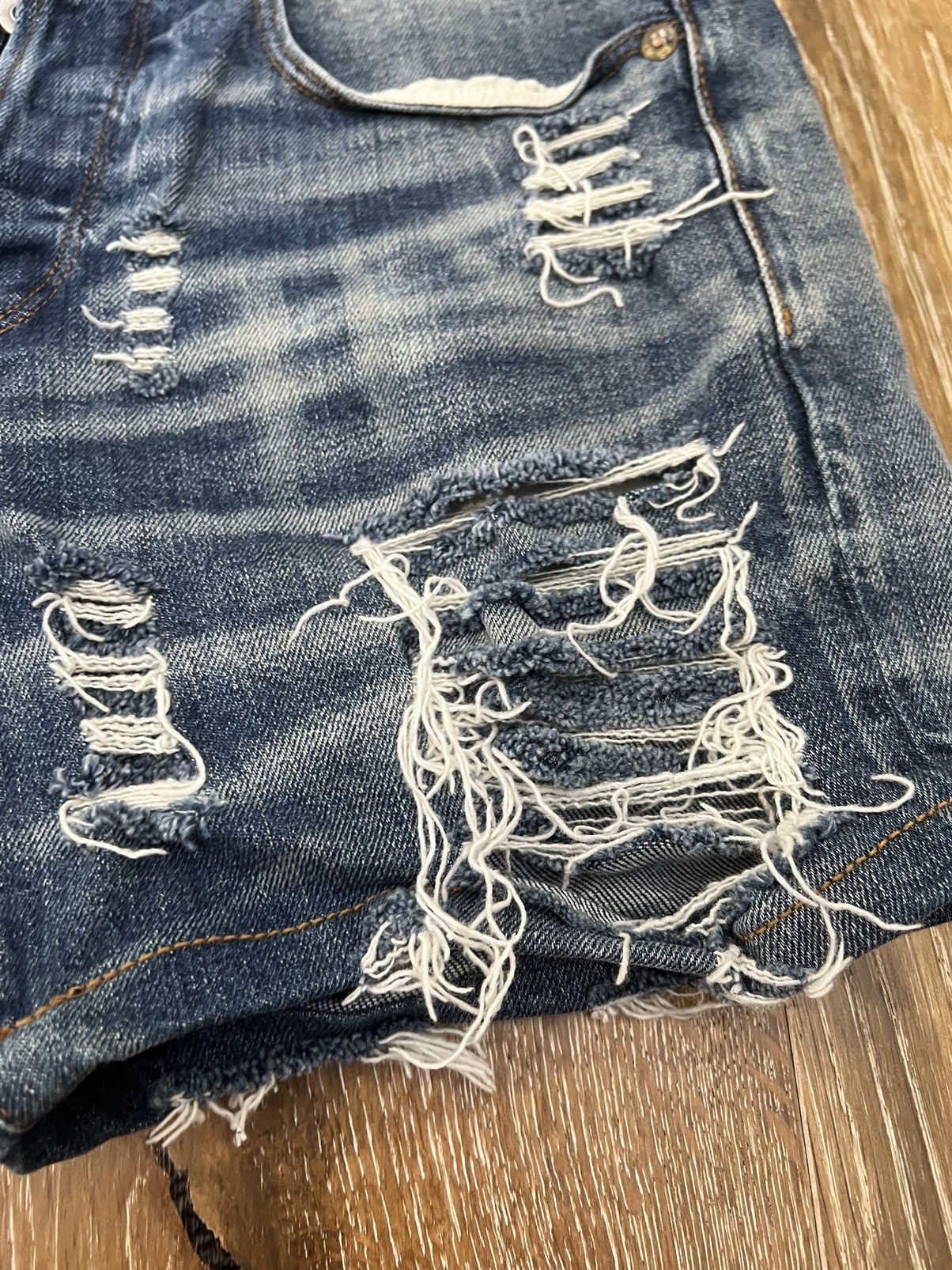 G-Star Gstar raw tapered distressed denim shorts Size US 29 - 3 Thumbnail