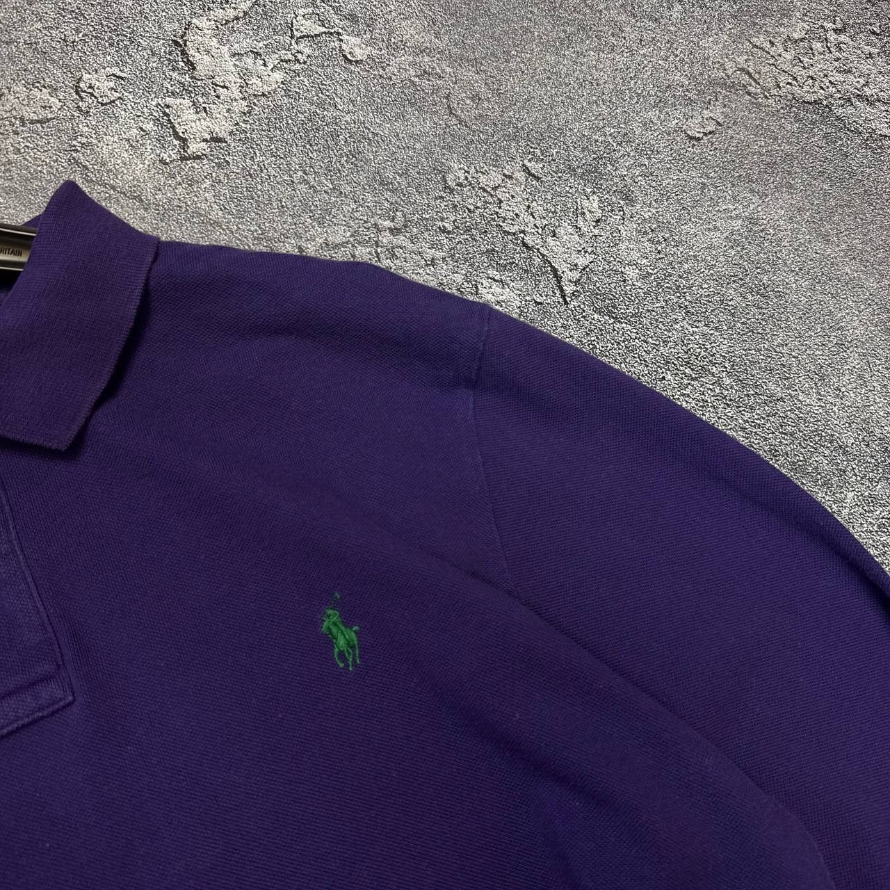 Polo Ralph Lauren Vintage Ralph Lauren purple longsleeve polo Size US XL / EU 56 / 4 - 7 Thumbnail