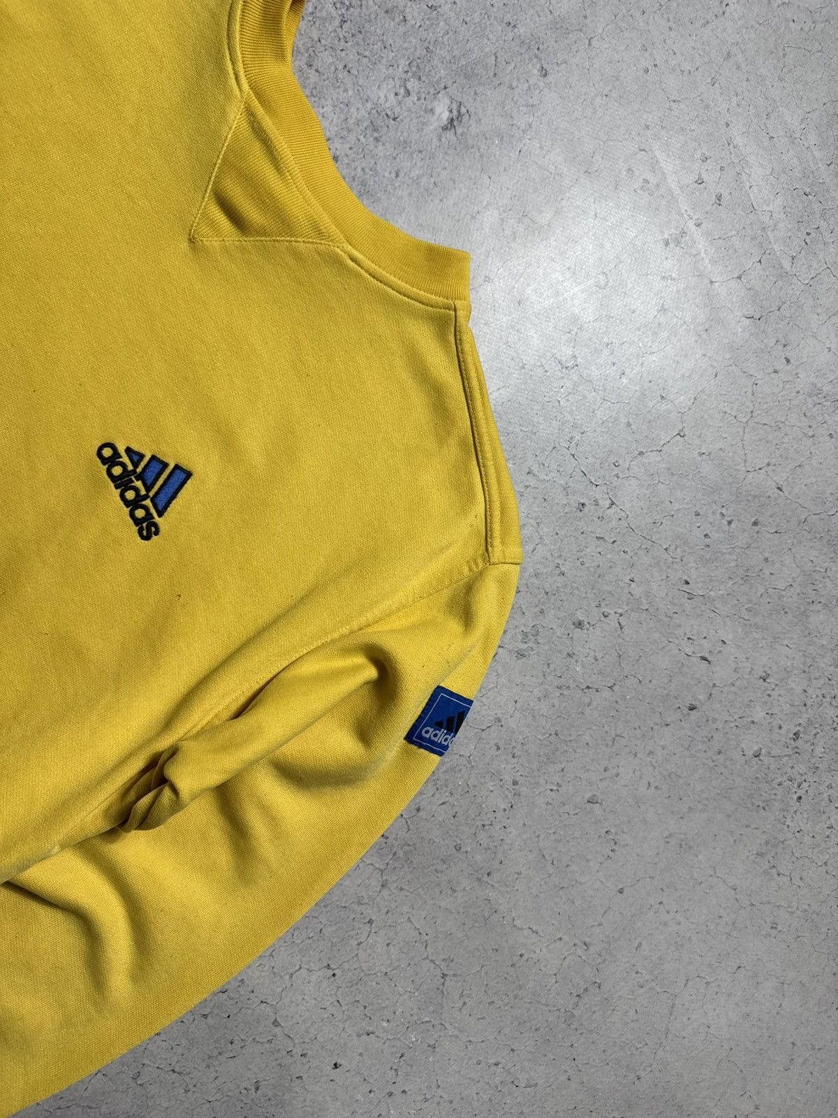 Adidas Adidas Vintage 90’s Yellow Sweatshirt Size S Size US S / EU 44-46 / 1 - 4 Thumbnail