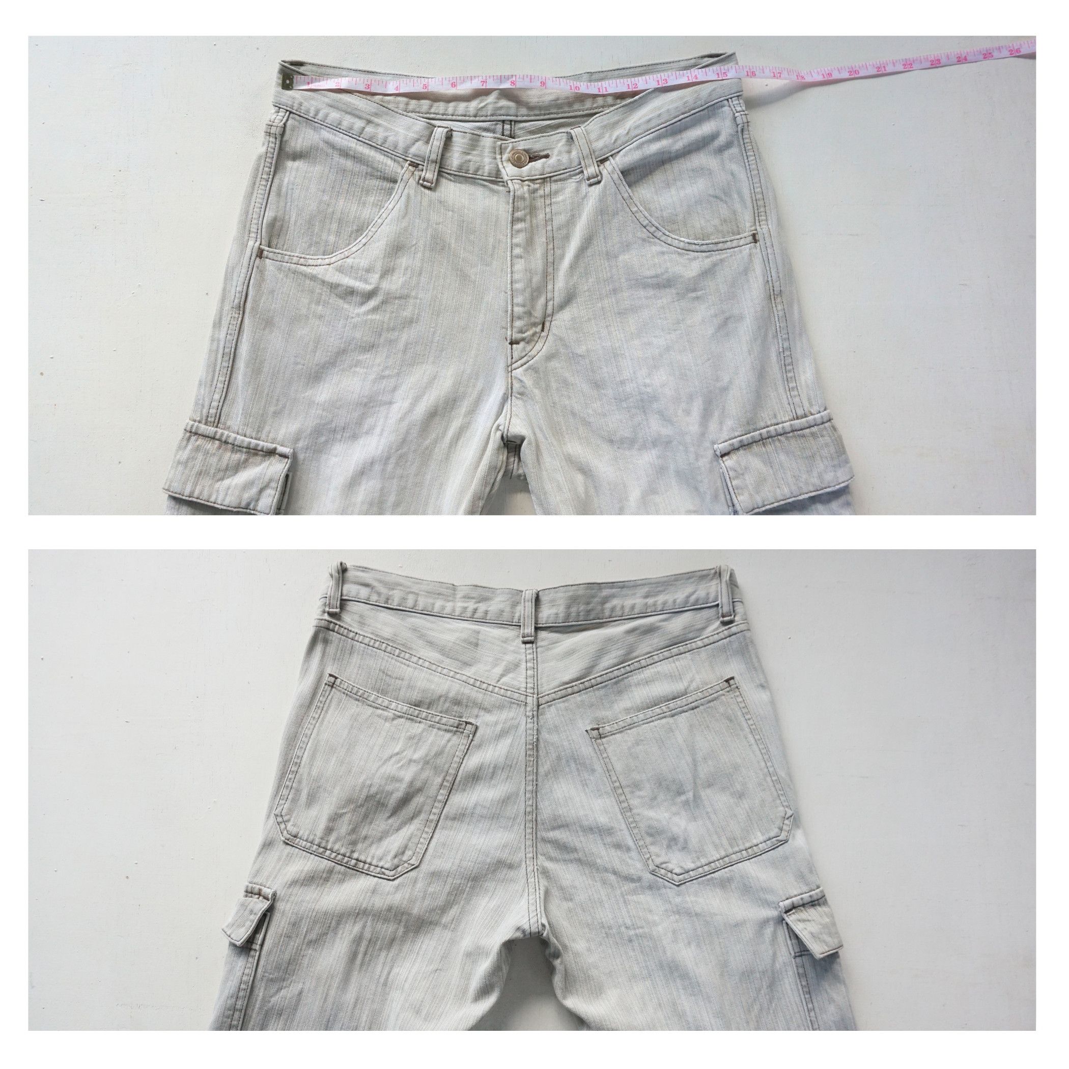 BIGI RADMESS Hickory Striped Denim Cargo Size US 31 - 5 Thumbnail