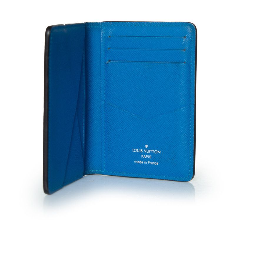 Louis Vuitton Louis Vuitton, Taiga organizer in black and blue Size ONE SIZE - 3 Thumbnail