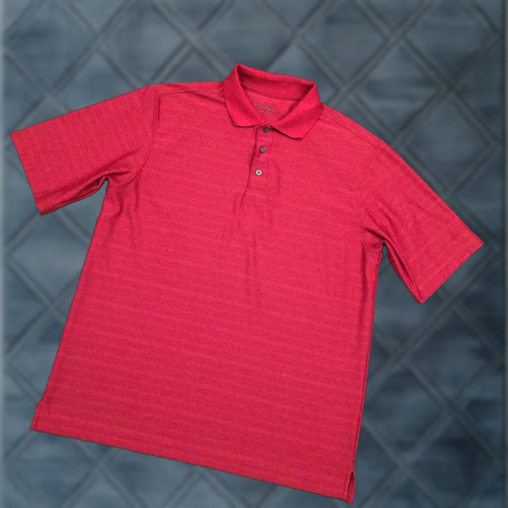 Vintage Walter Hagen Polo Shirt Mens M Red Short Sleeve Striped Polo Size US M / EU 48-50 / 2 - 1 Thumbnail