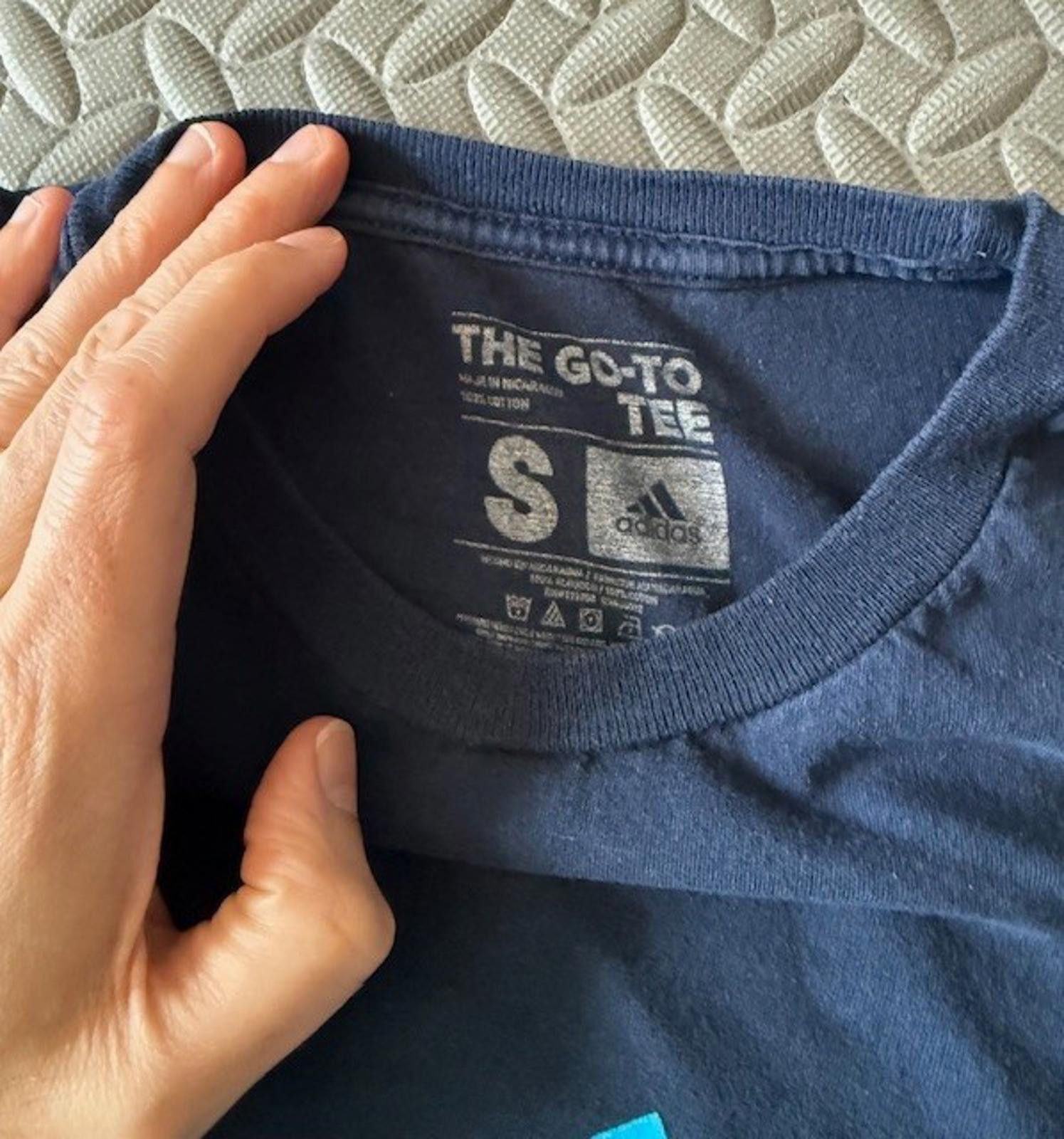 Adidas Adidas Tshirt Navy Blue Short Sleeve Logo Shirt - Size: S Size US S / EU 44-46 / 1 - 2 Thumbnail
