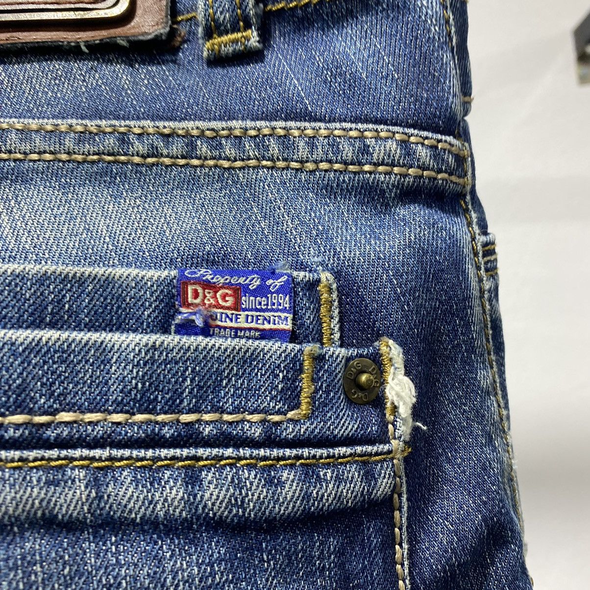 Dolce & Gabbana Sick☠️ Dolce & Gabbana Washed Jeans Denim Claw Size US 34 / EU 50 - 16 Thumbnail