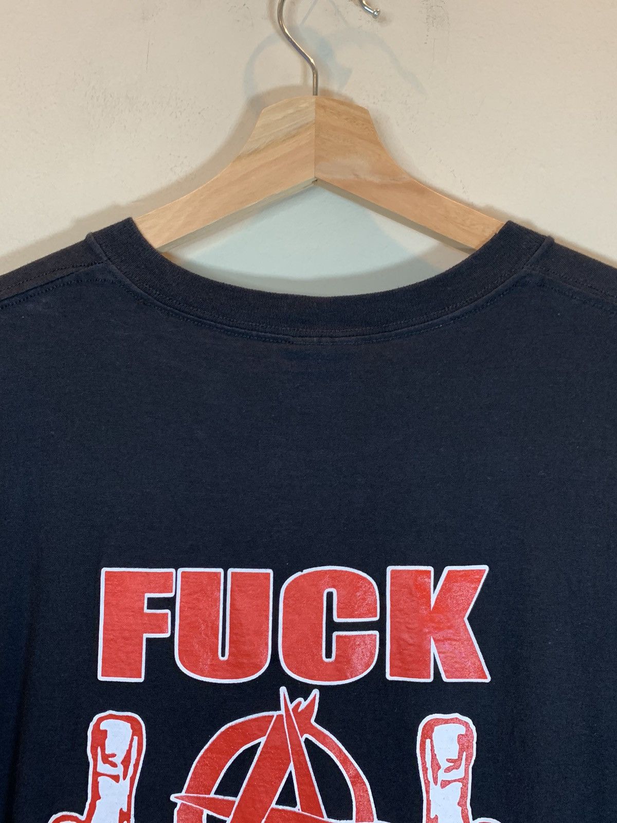 Vintage RARE* Vintage 90’s Save A Child Fuck A Priest! Anarchy Shirt Size US XL / EU 56 / 4 - 5 Thumbnail