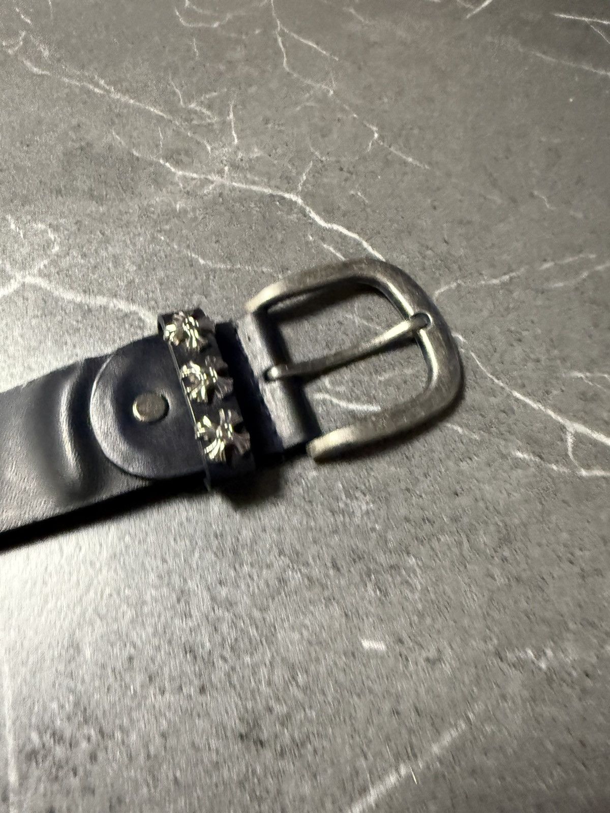 Vintage 90’s drip like Chrome Hearts leather black belts Size ONE SIZE - 10 Thumbnail