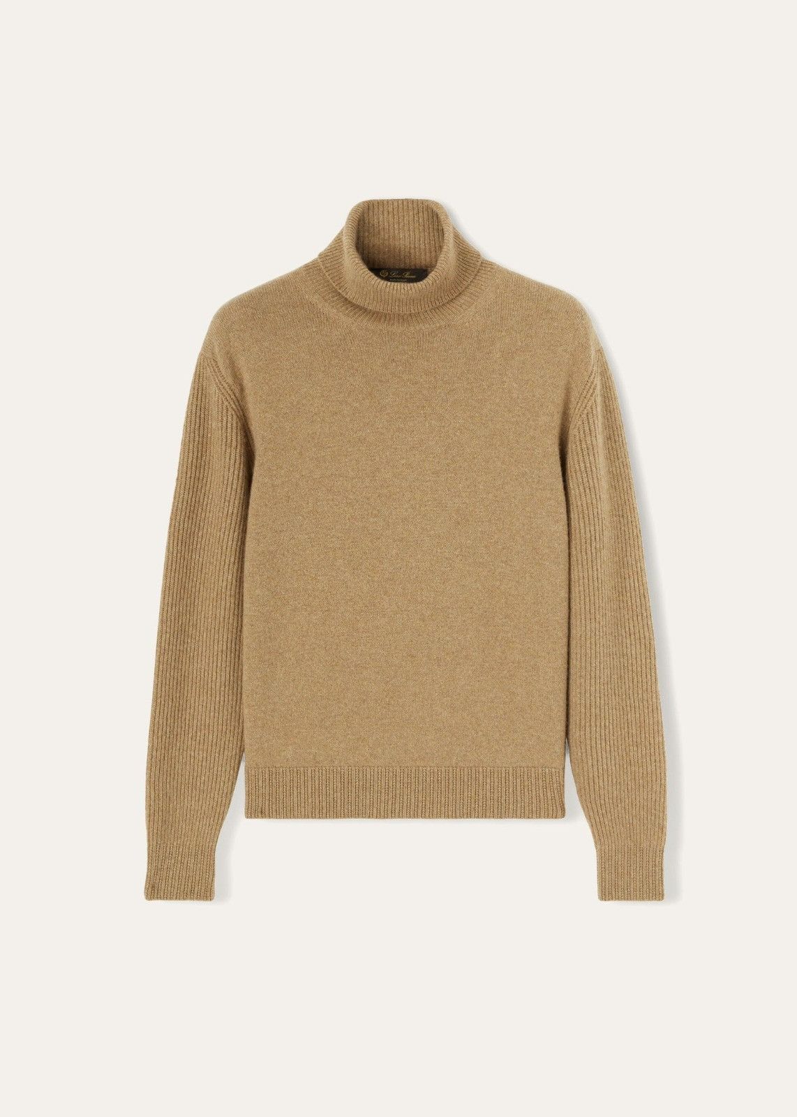 Loro Piana o1srvl11e1224 Dolcevita Casual Poloneck Sweater in Camel Size US L / EU 52-54 / 3 - 1 Thumbnail