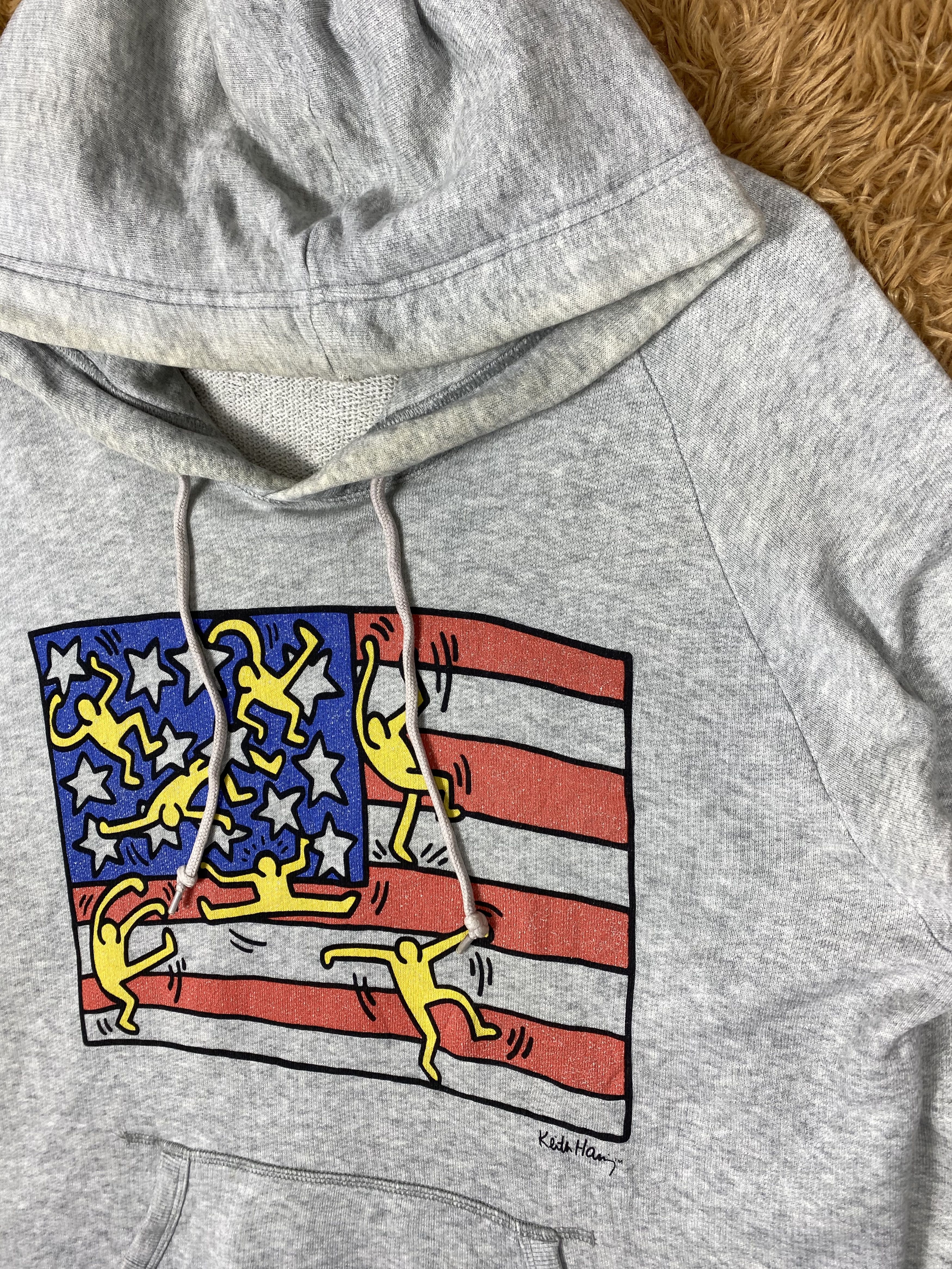 Keith Haring Vintage Keith Haring X Uniqlo Pullover Hoodies PS0345 Size US L / EU 52-54 / 3 - 3 Thumbnail