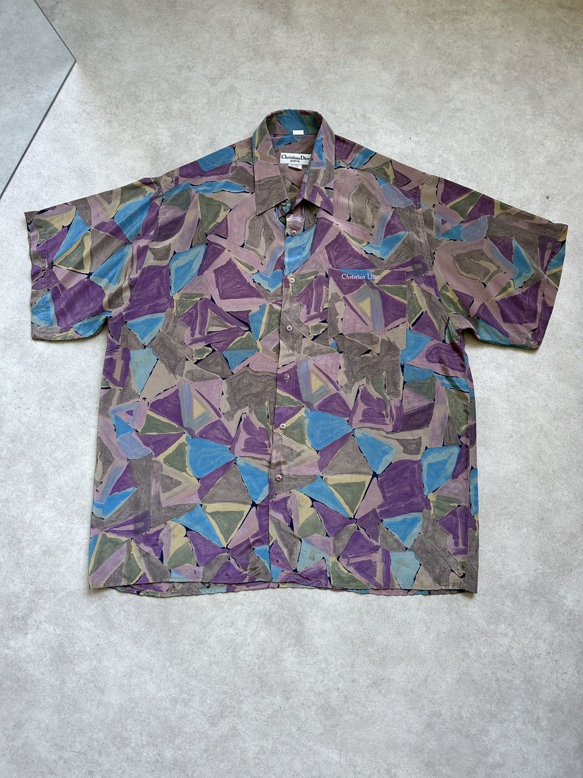 Christian Dior Monsieur Vintage Christian Dior abstract art bootleg shirt Size US XL / EU 56 / 4 - 1 Thumbnail