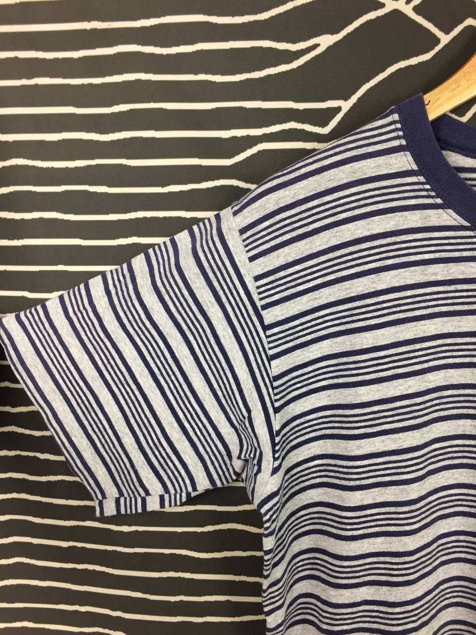 Converse Vtg 90s Converse All Star Made In Usa Stripe Tee Size US M / EU 48-50 / 2 - 5 Thumbnail